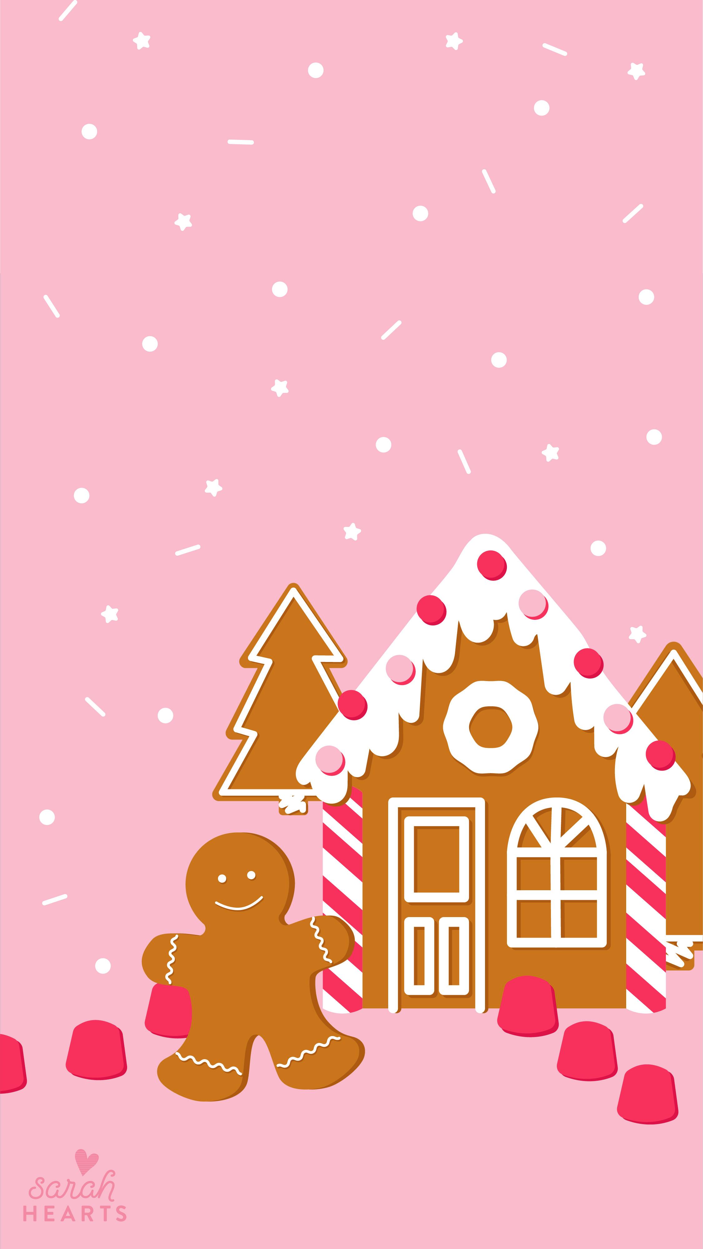 December 2018 Gingerbread House Calendar Wallpaper