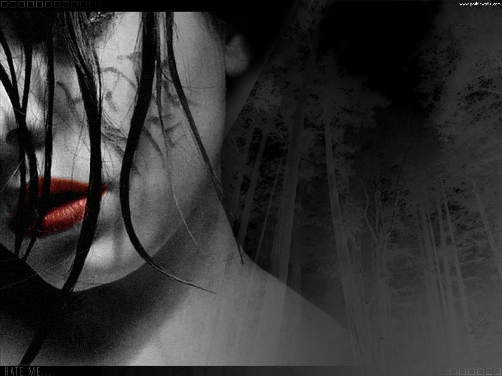 Free download Gothic Vampire Bloody Girl Scary Wallpaper