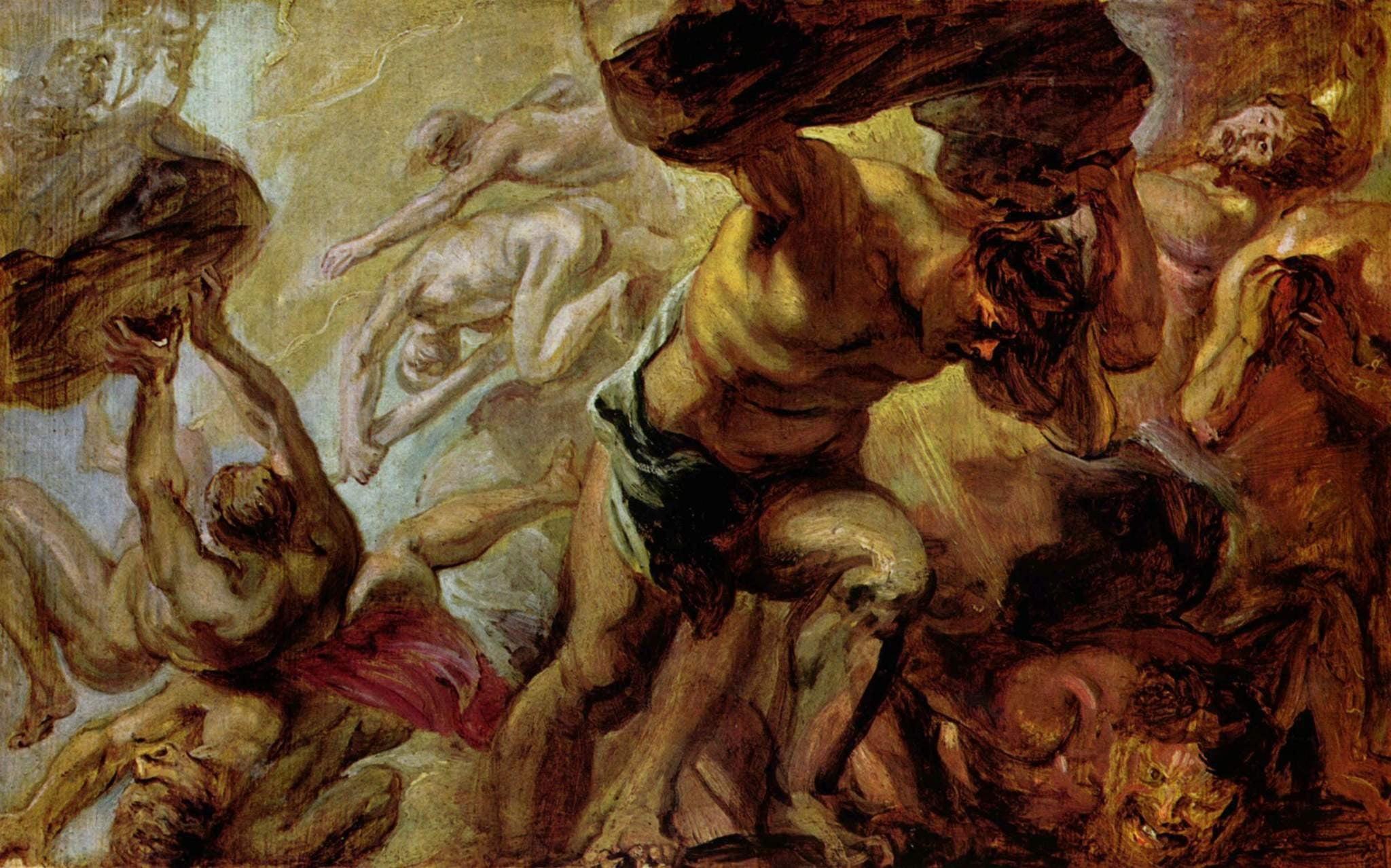 Multicolored male painting, Greek mythology, artwork, painting