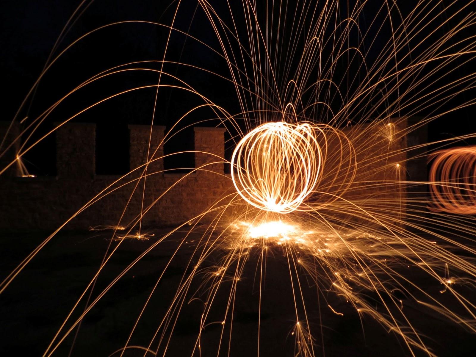 Spinning Fire with Steel Wool Photography. Boost Your