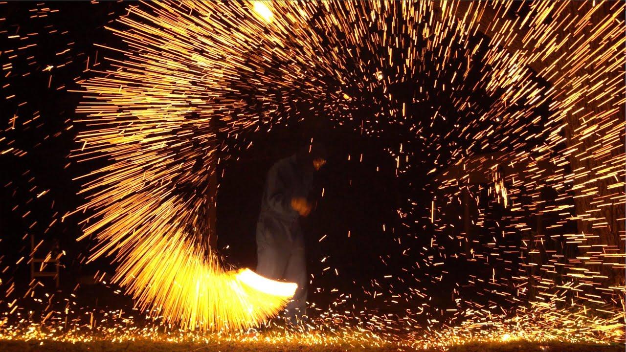 Flaming Wire Wool In 4K Slow Mo Slow Mo Guys