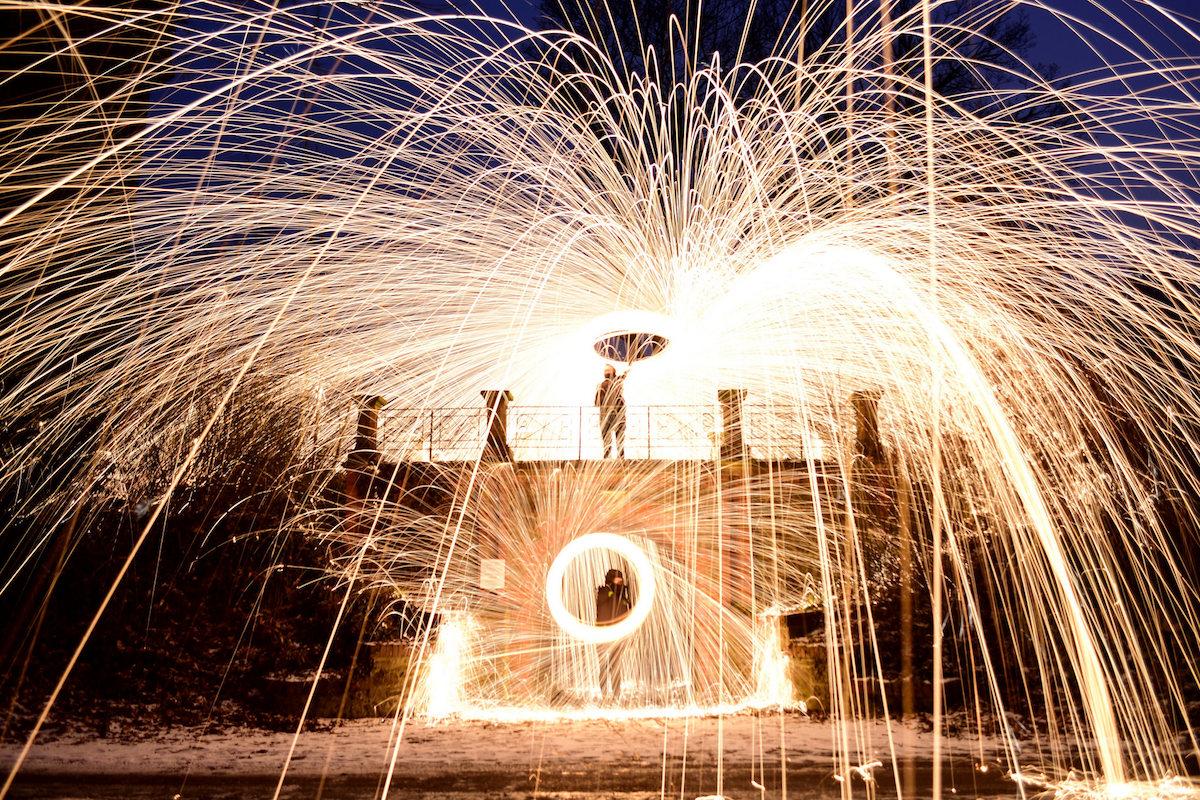 Flaming Wire Wool I