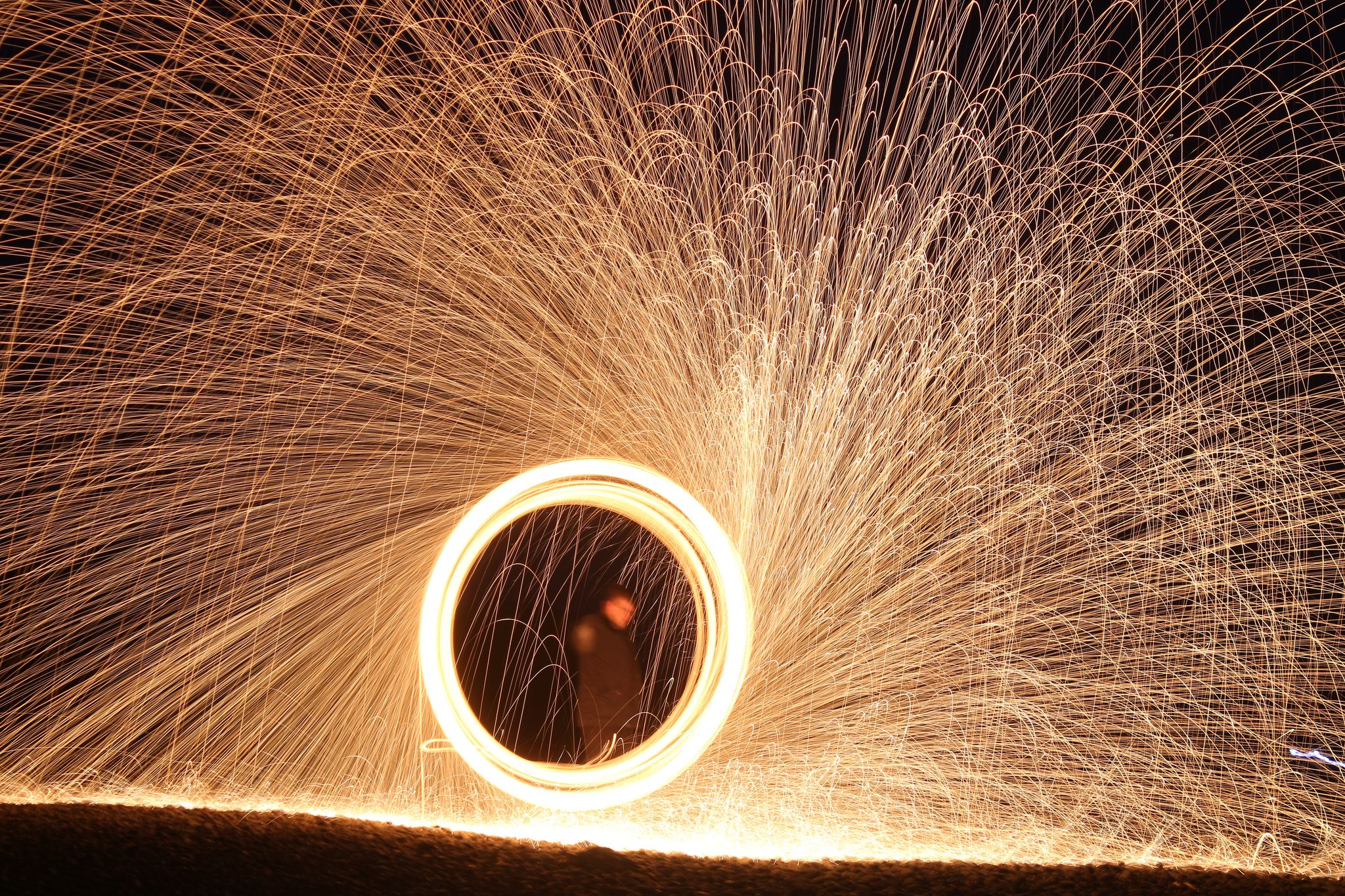 Make a Spinning Steel Wool Sparkler