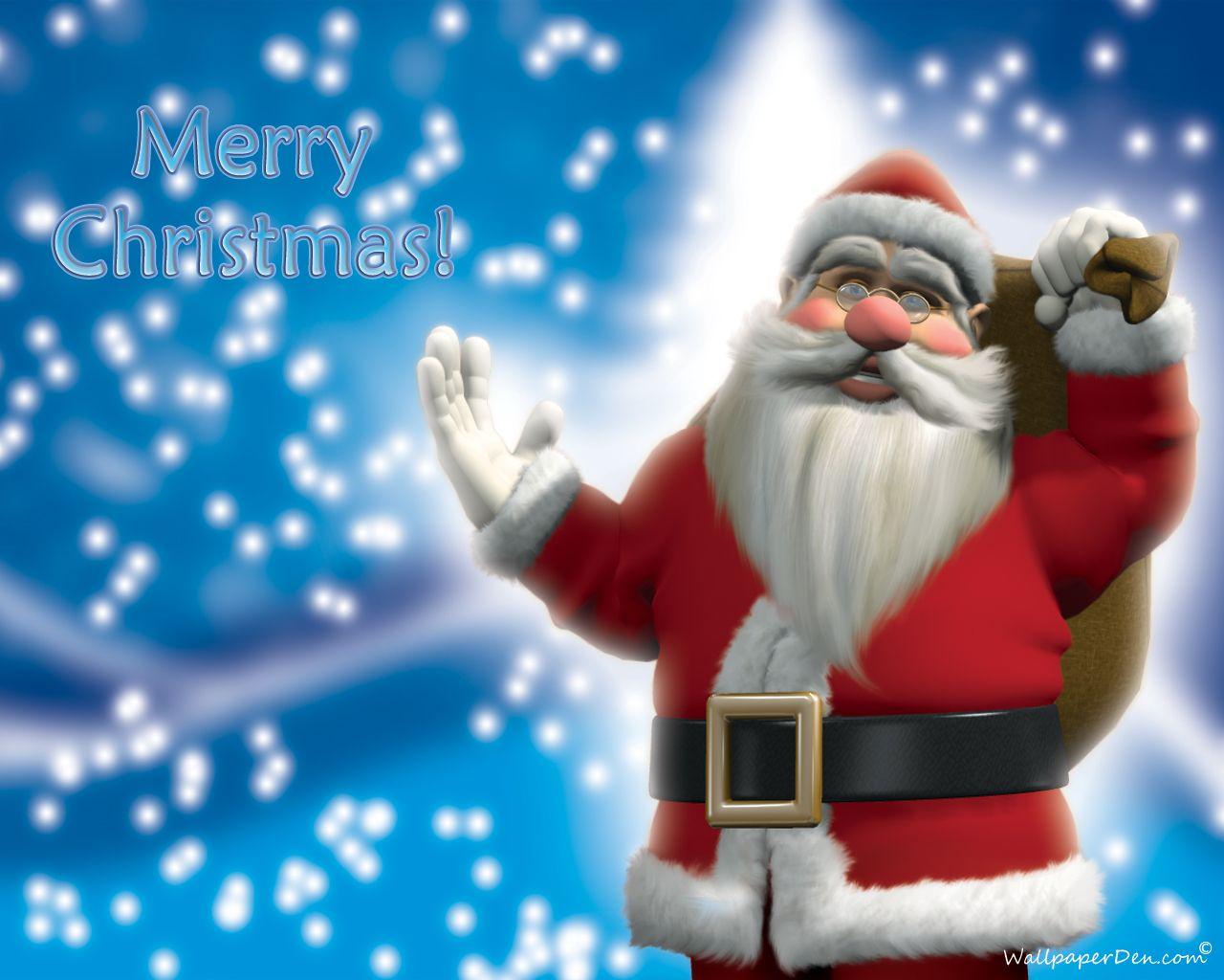 Merry Christmas With Santa Claus Wallpapers - Wallpaper Cave
