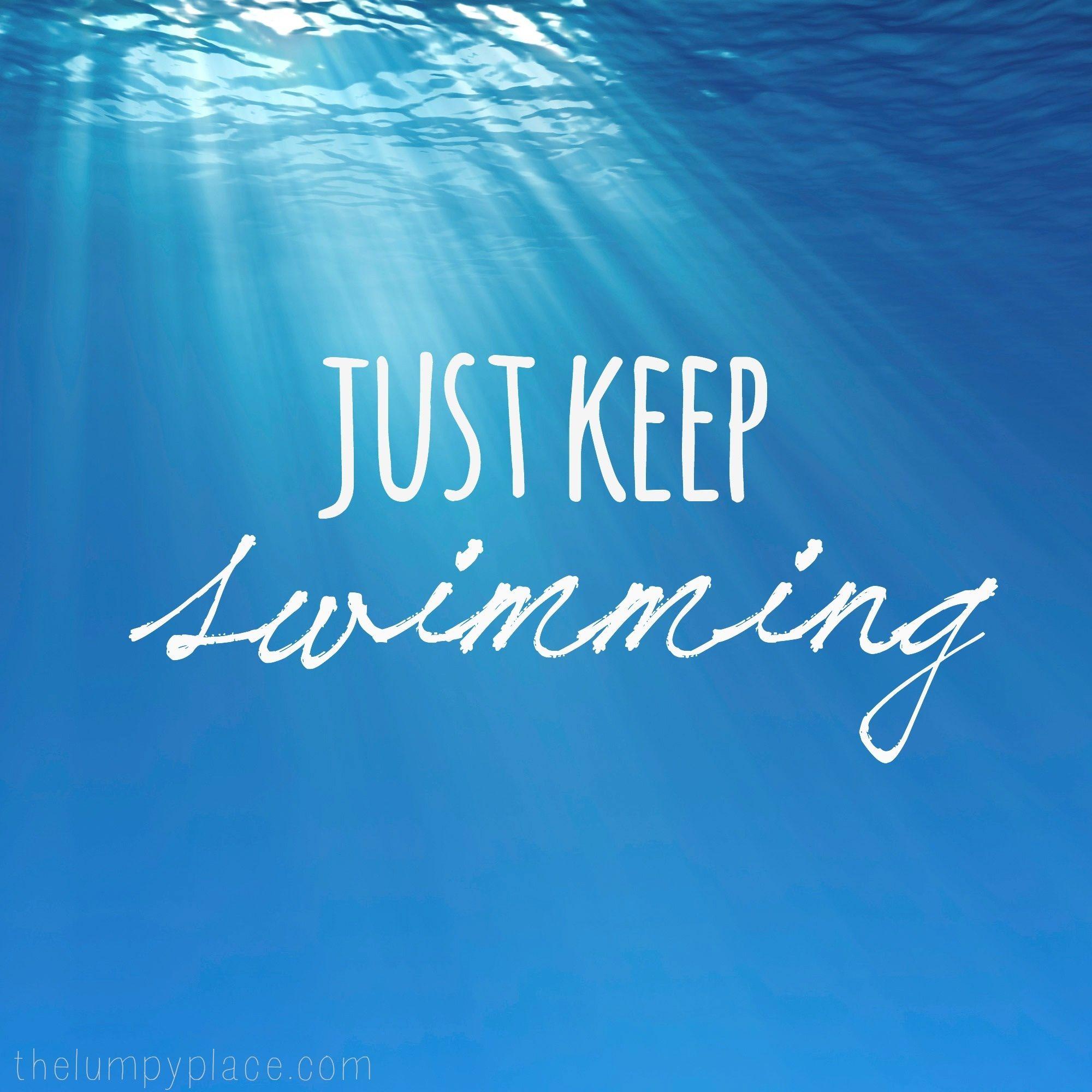 Collection 94+ Images wallpaper just keep swimming quote Superb
