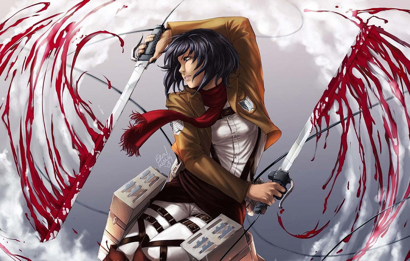 Wallpaper art, Shingeki no Kyojin, Attack of the titans