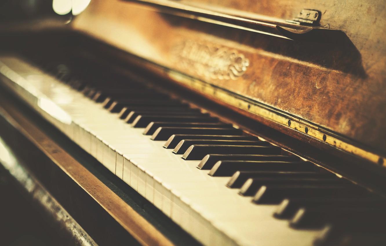 Wallpaper retro, photo, old, Vintage, piano, old, plan, retro
