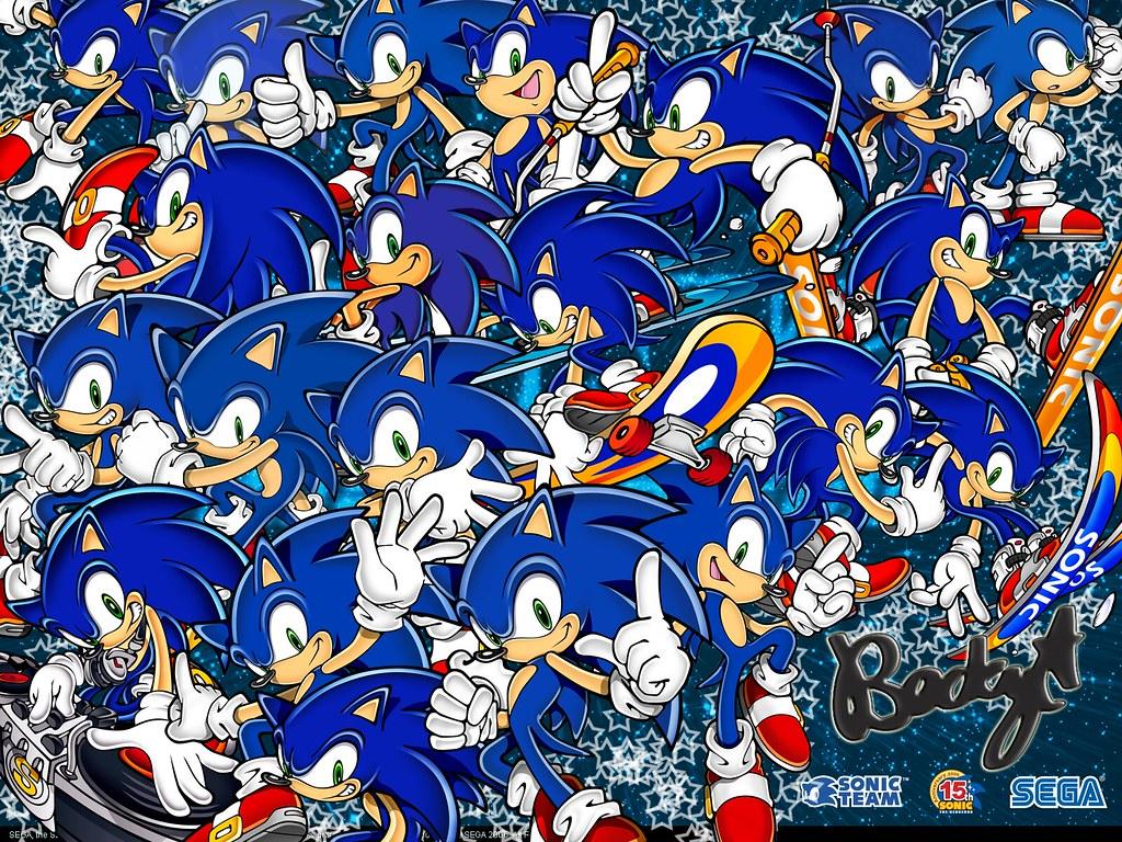 Sonic the Hedgehog Wallpaper. Yep siree, I made this. It wa