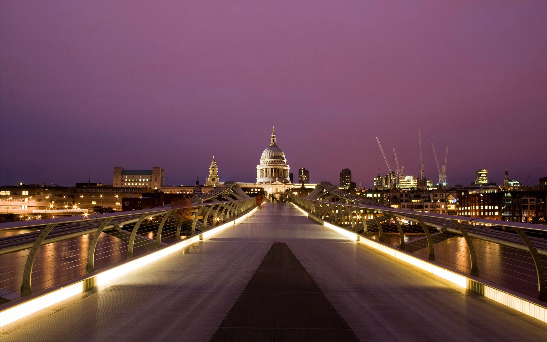 Millennium Bridge London HD wallpaper