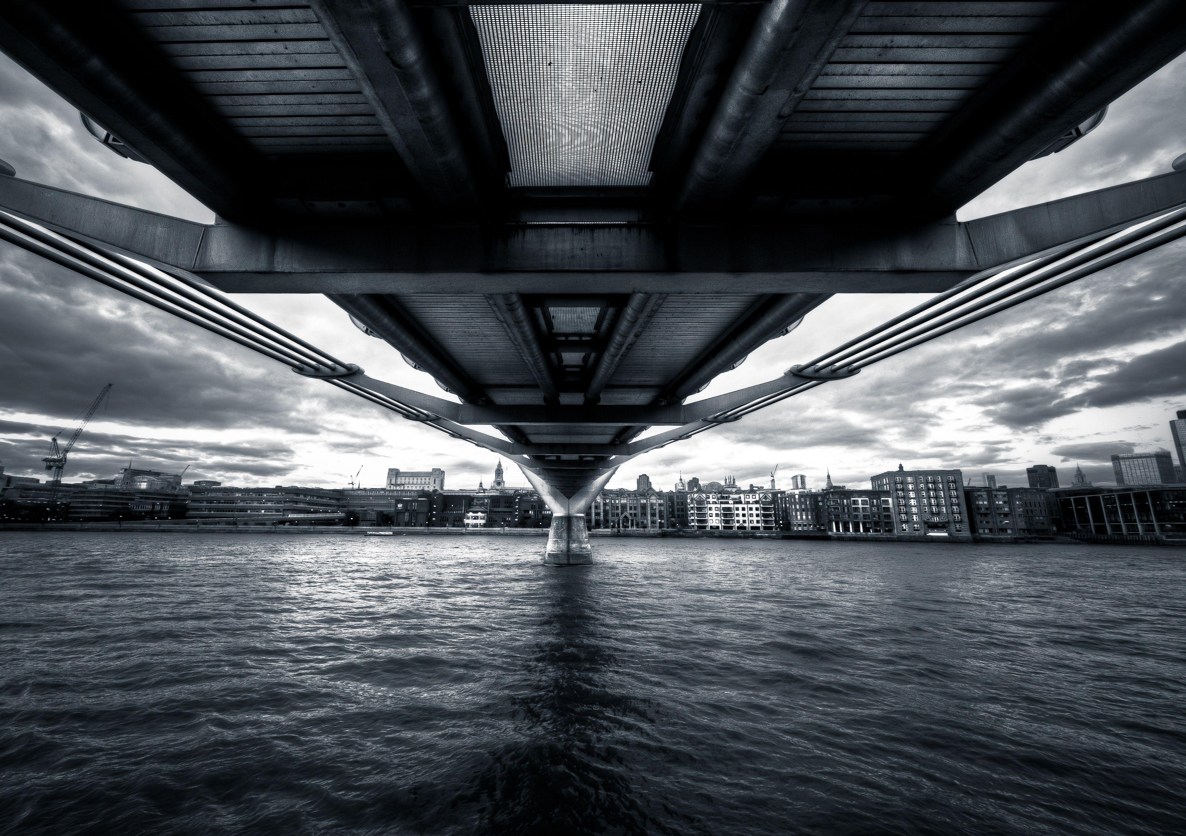 Wallpaper of Millennium Bridge, Thames, England, London