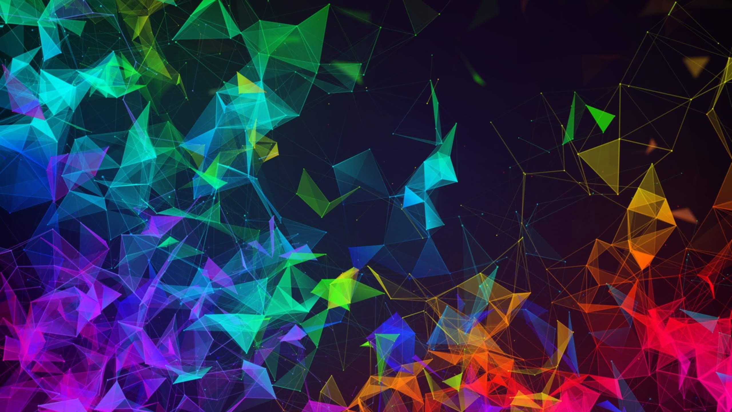 Wallpaper Razer Phone abstract, colorful, HD, OS