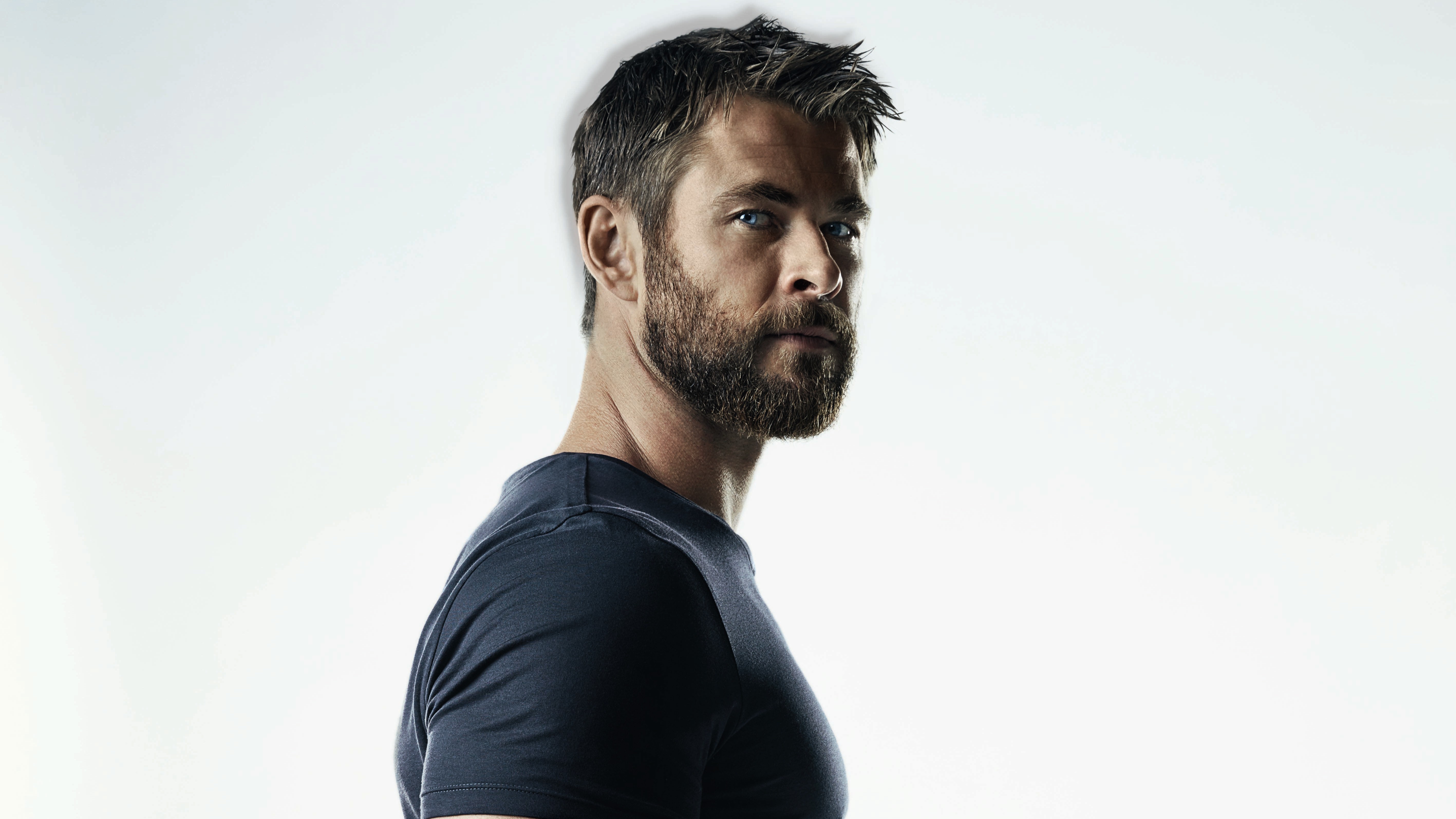 Handsome Actor Chris Hemsworth 5K Wallpaper