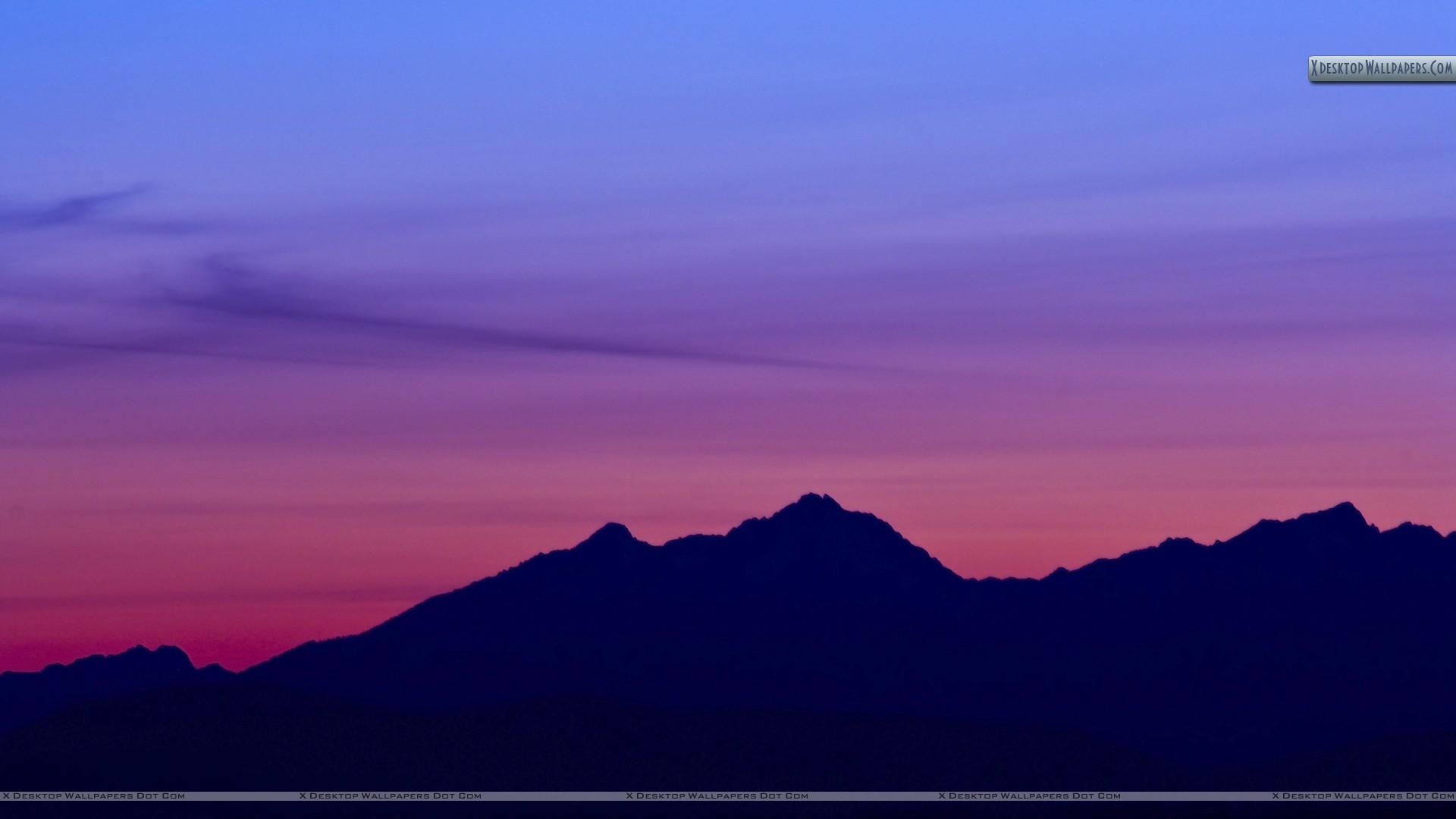 Free download Mountain In Pink Evening At Sunset Wallpaper