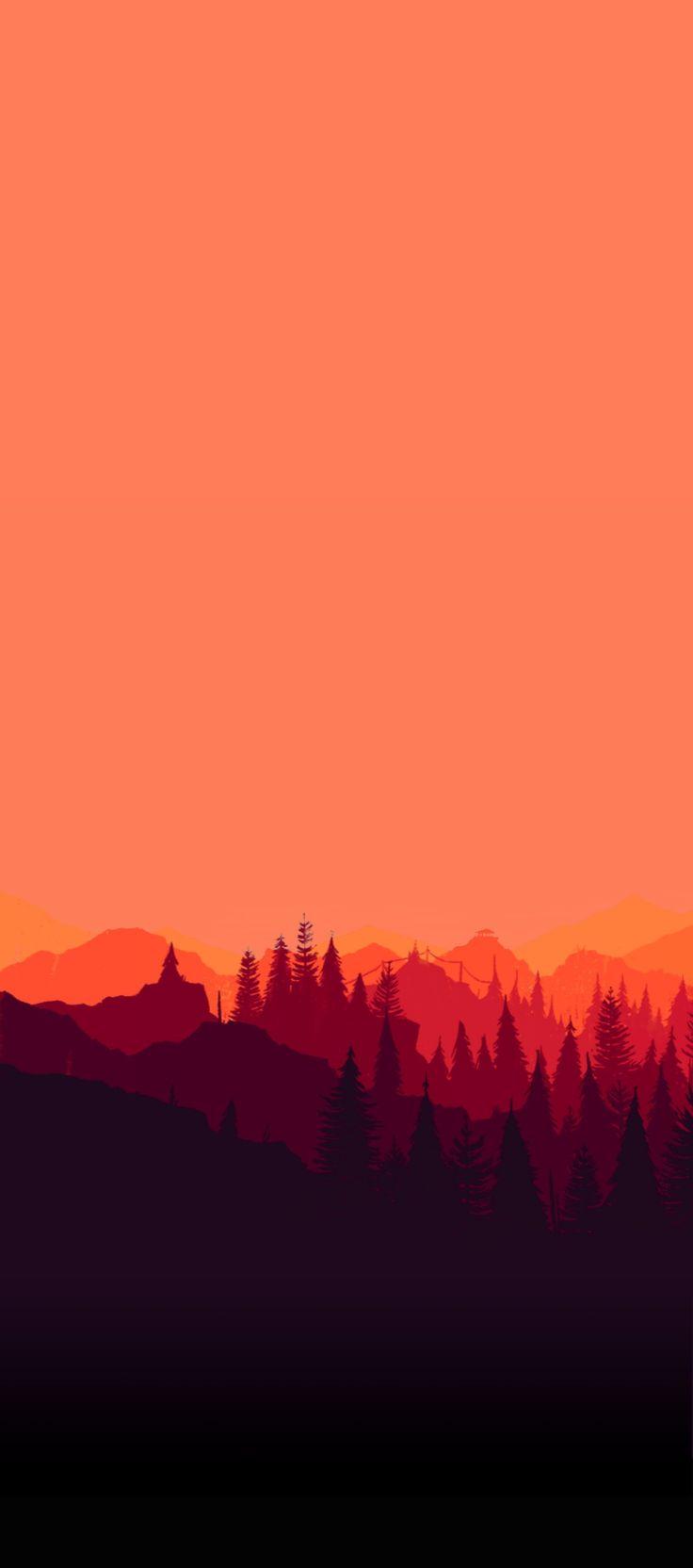 Firewatch Wallpaper, sky, sunset, mountain, pink, wallpaper