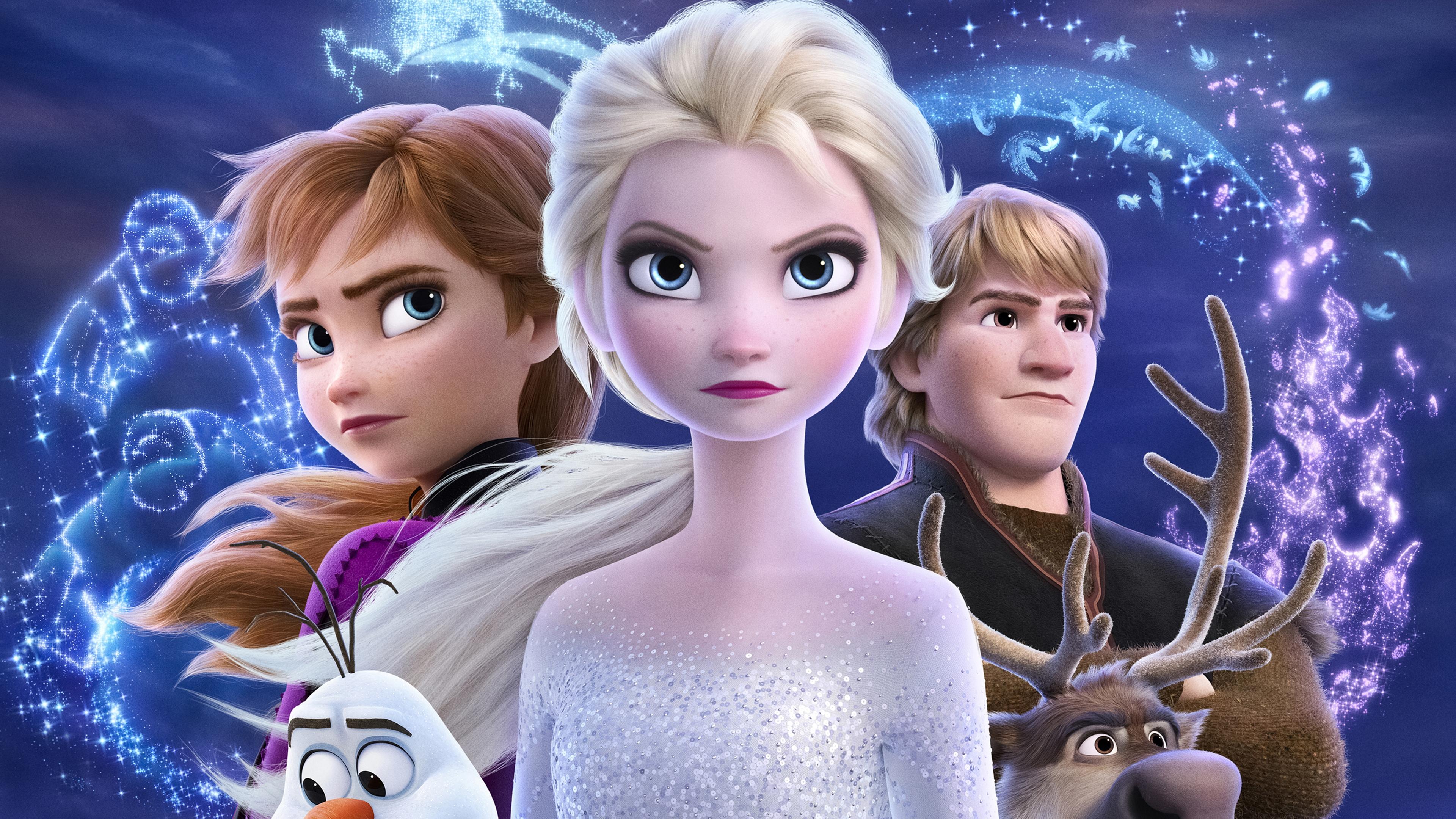 Download 3840x2160 Frozen Queen Elsa, Animation, Anna