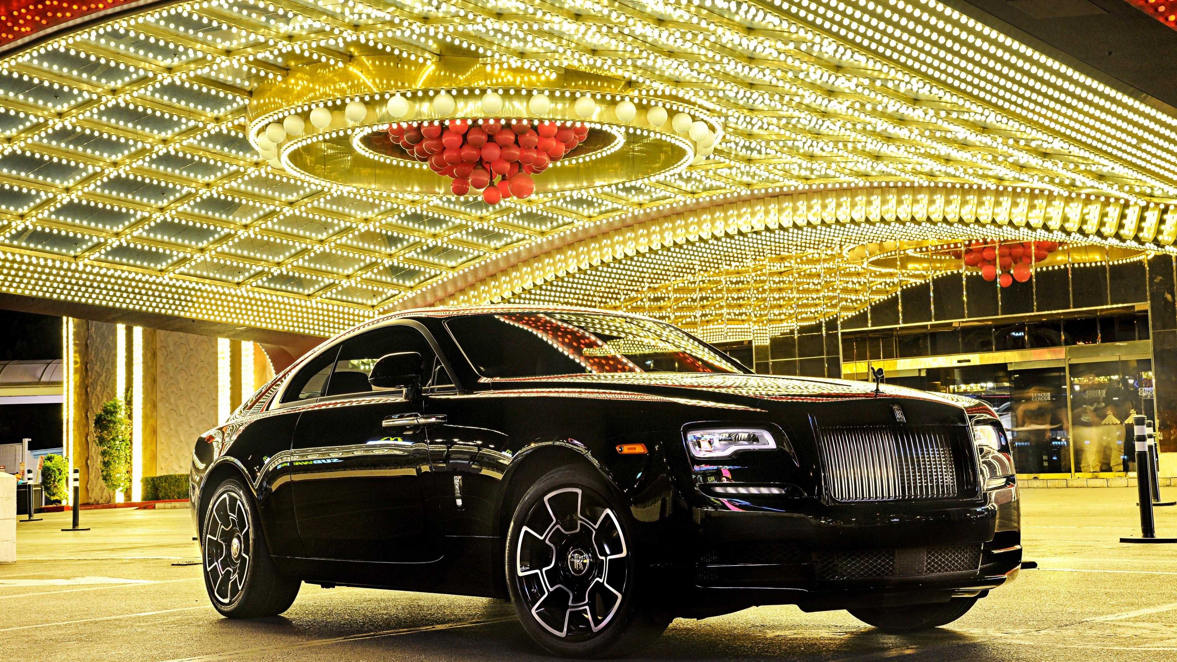 Wallpaper Rolls Royce Wraith Black Badge, 4K, Rolls Royce