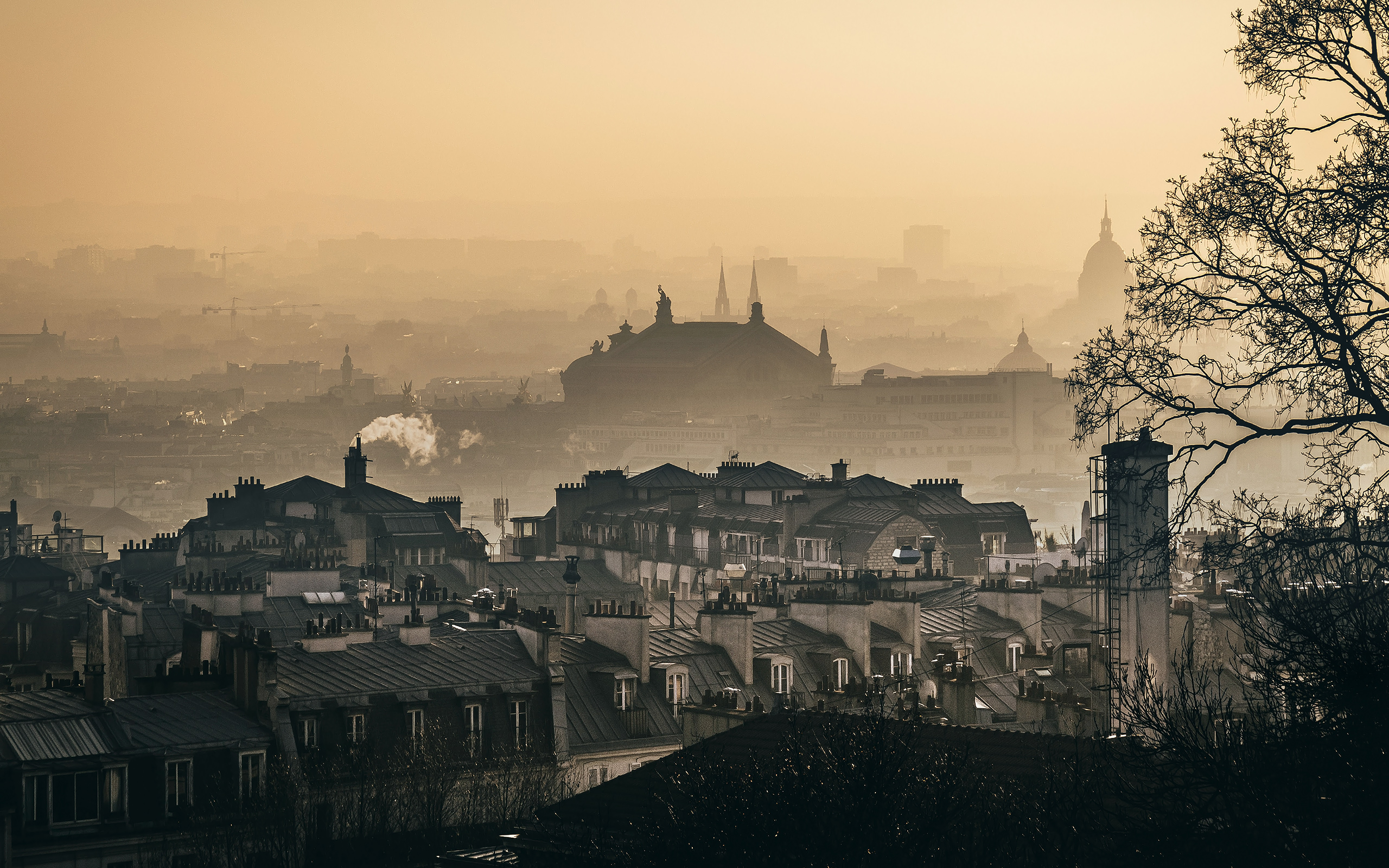 Daily Wallpaper: Foggy Morning in Paris, France. I Like To