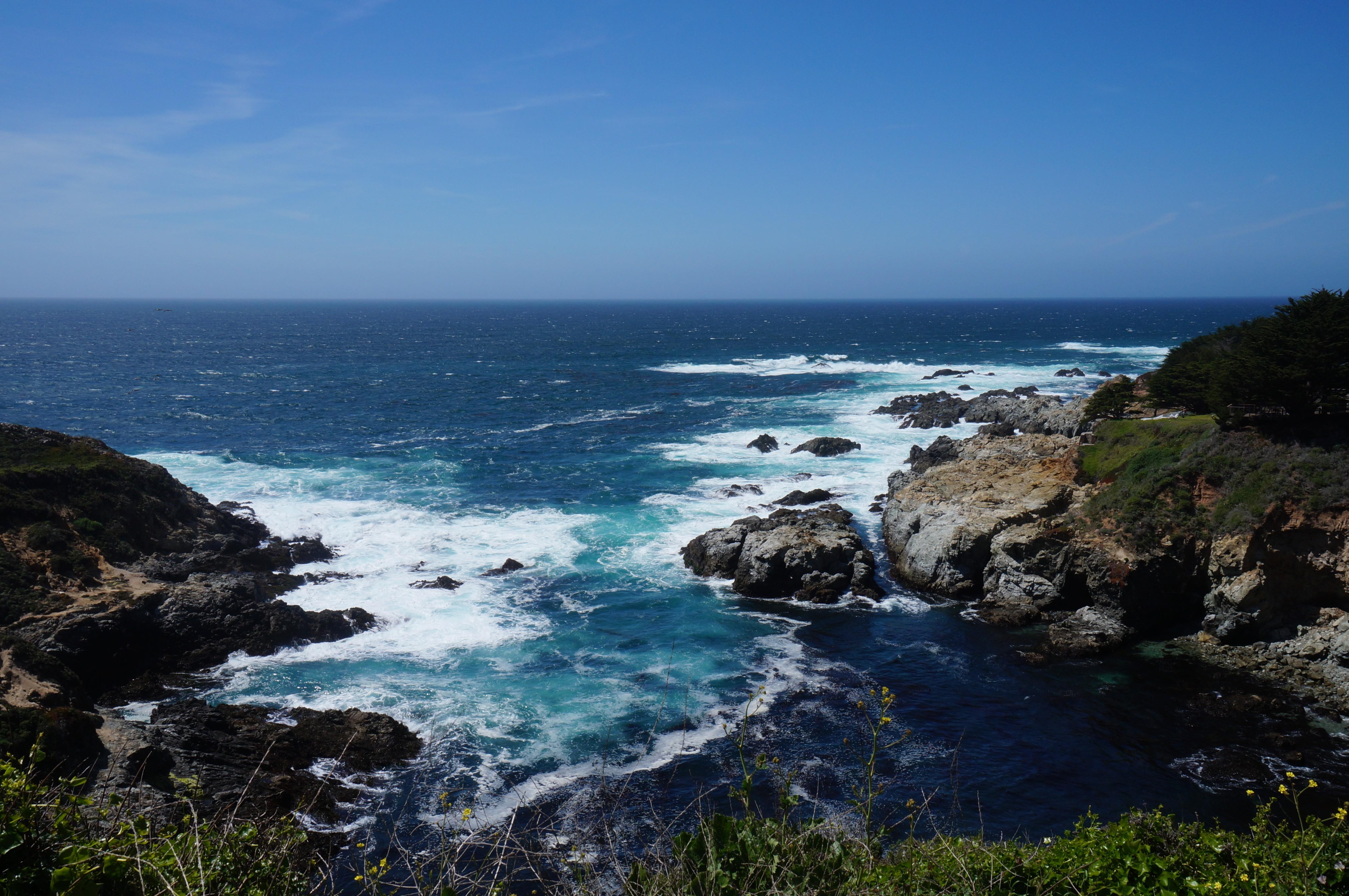 west coast usa pacific ocean blue sea wallpaper