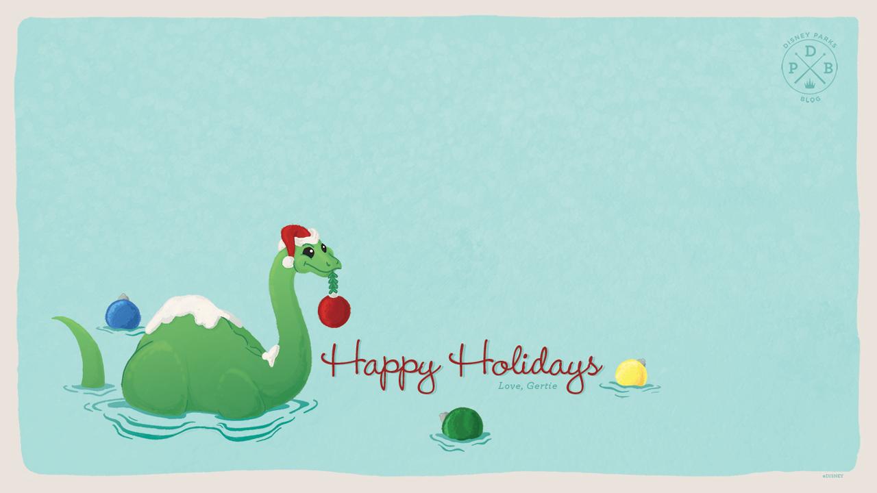 Celebrate the Season with Our 'Gertie'-Inspired Wallpaper. Disney Parks Blog