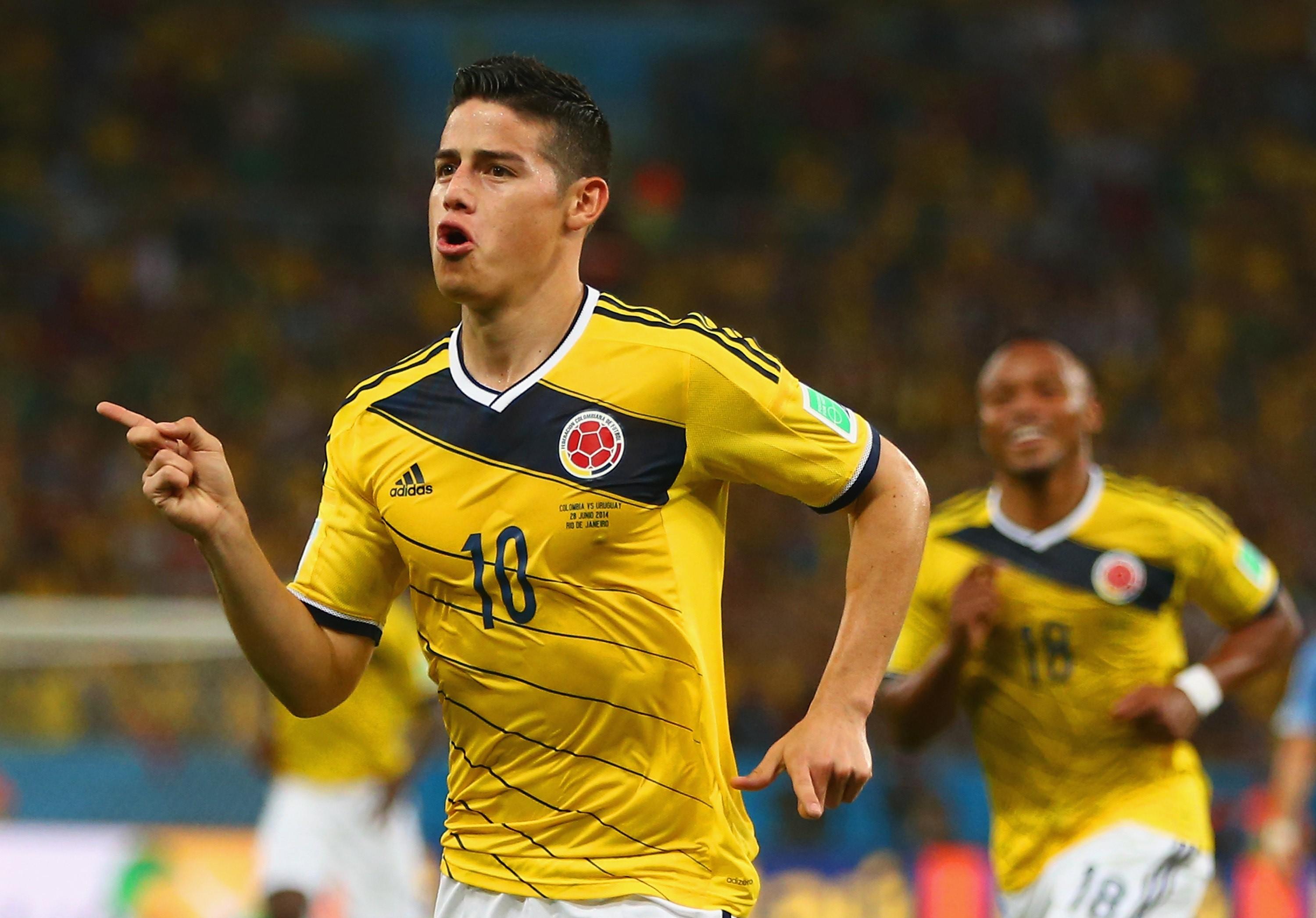 Colombian Footballer James Rodriguez in FIFA World Cup 2018