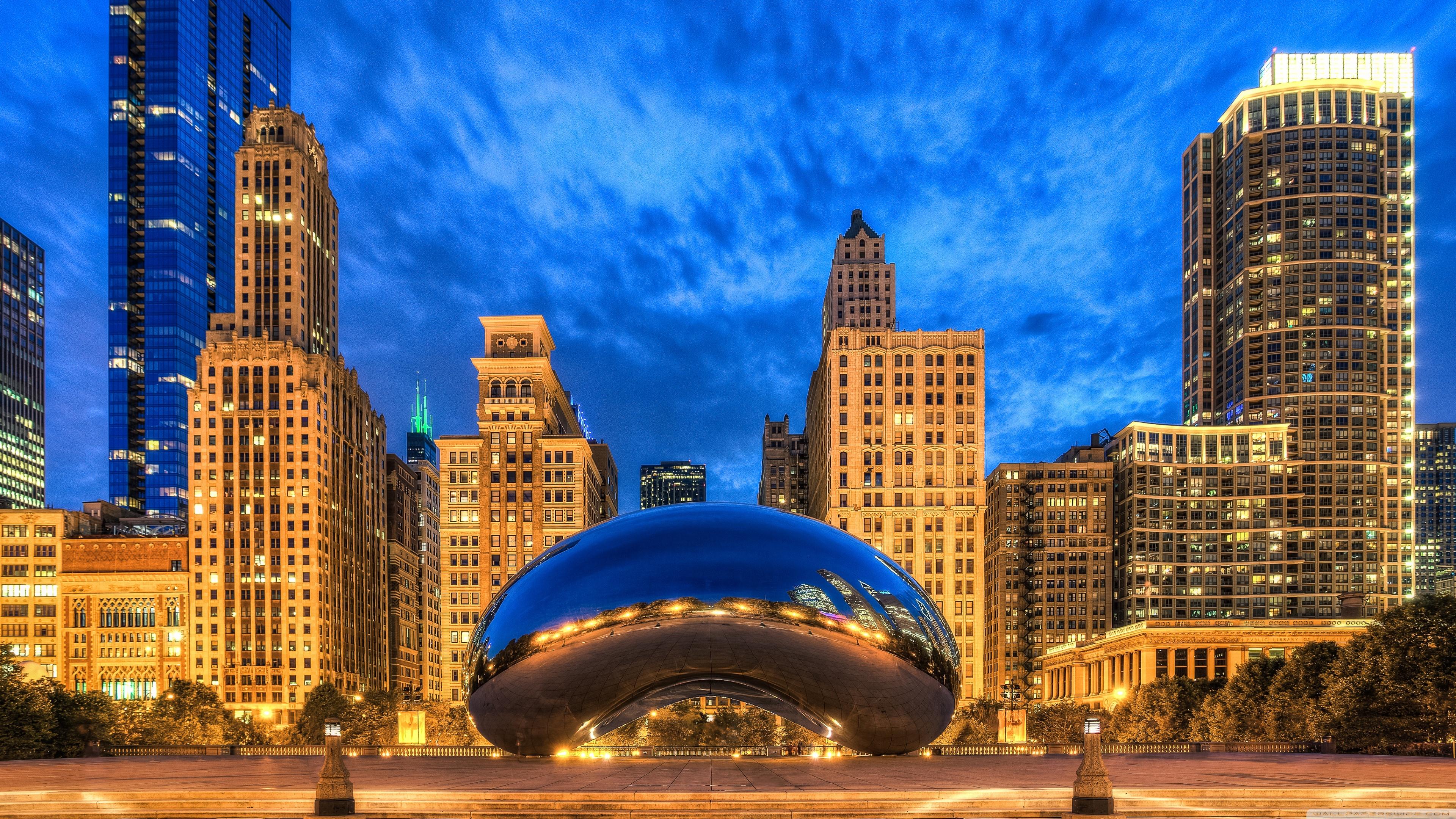 Cloud Gate, Chicago, Illinois, United States ❤ 4K HD