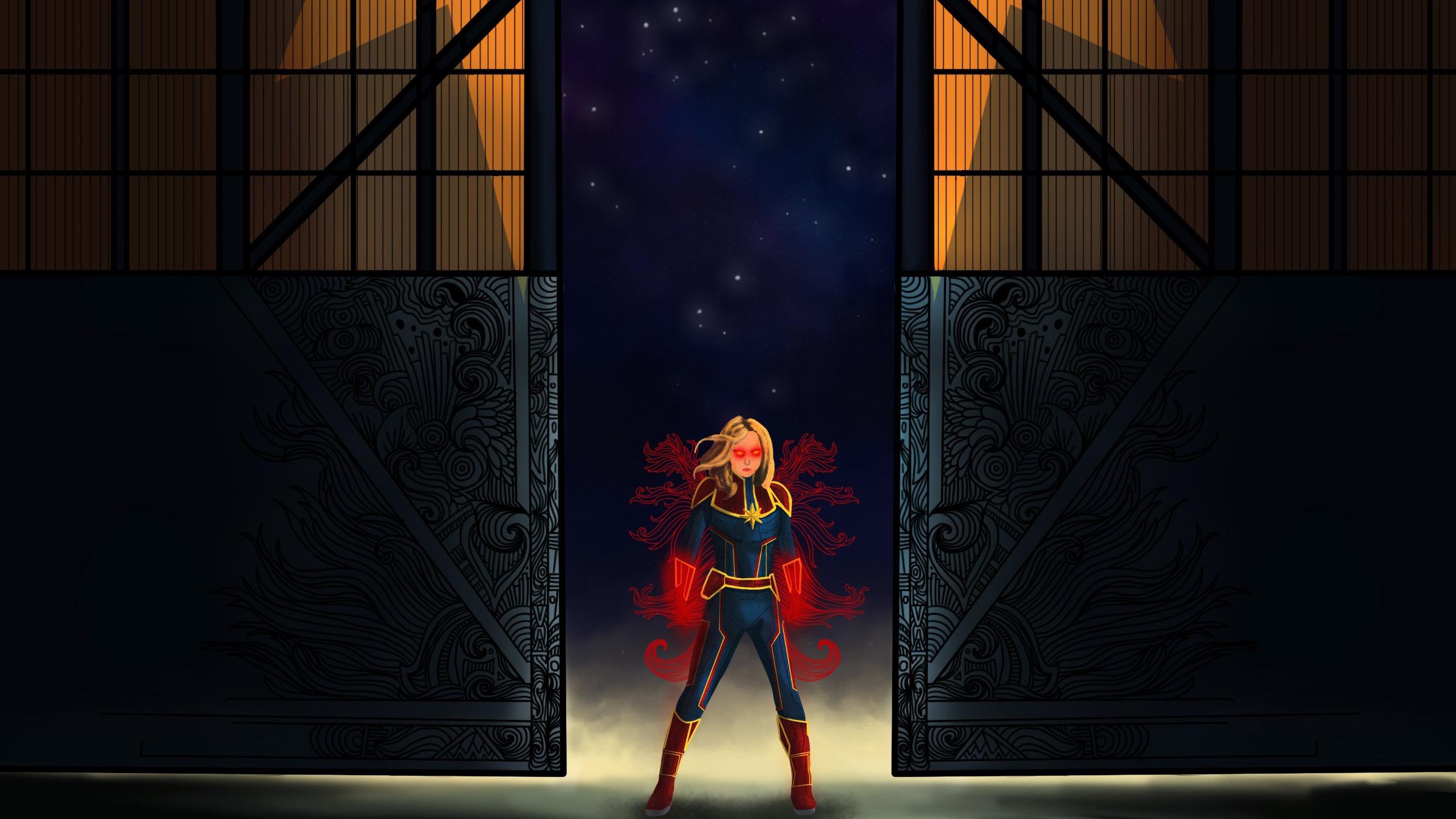 Captain Marvel Fan Digital Art, HD Superheroes, 4k