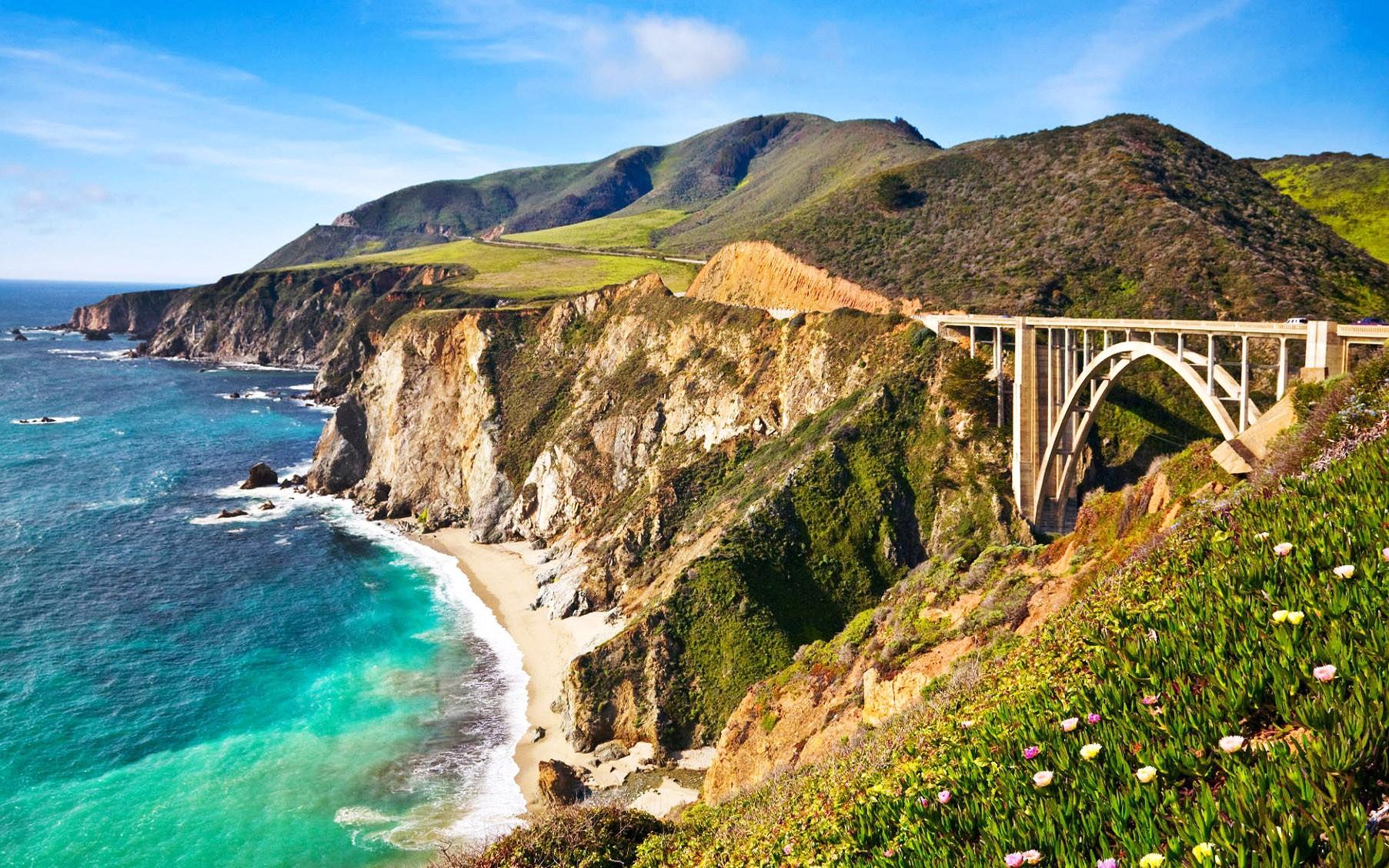 Bixby, Bridge, In, Big, Sur, California, HD Sea Wallpaper