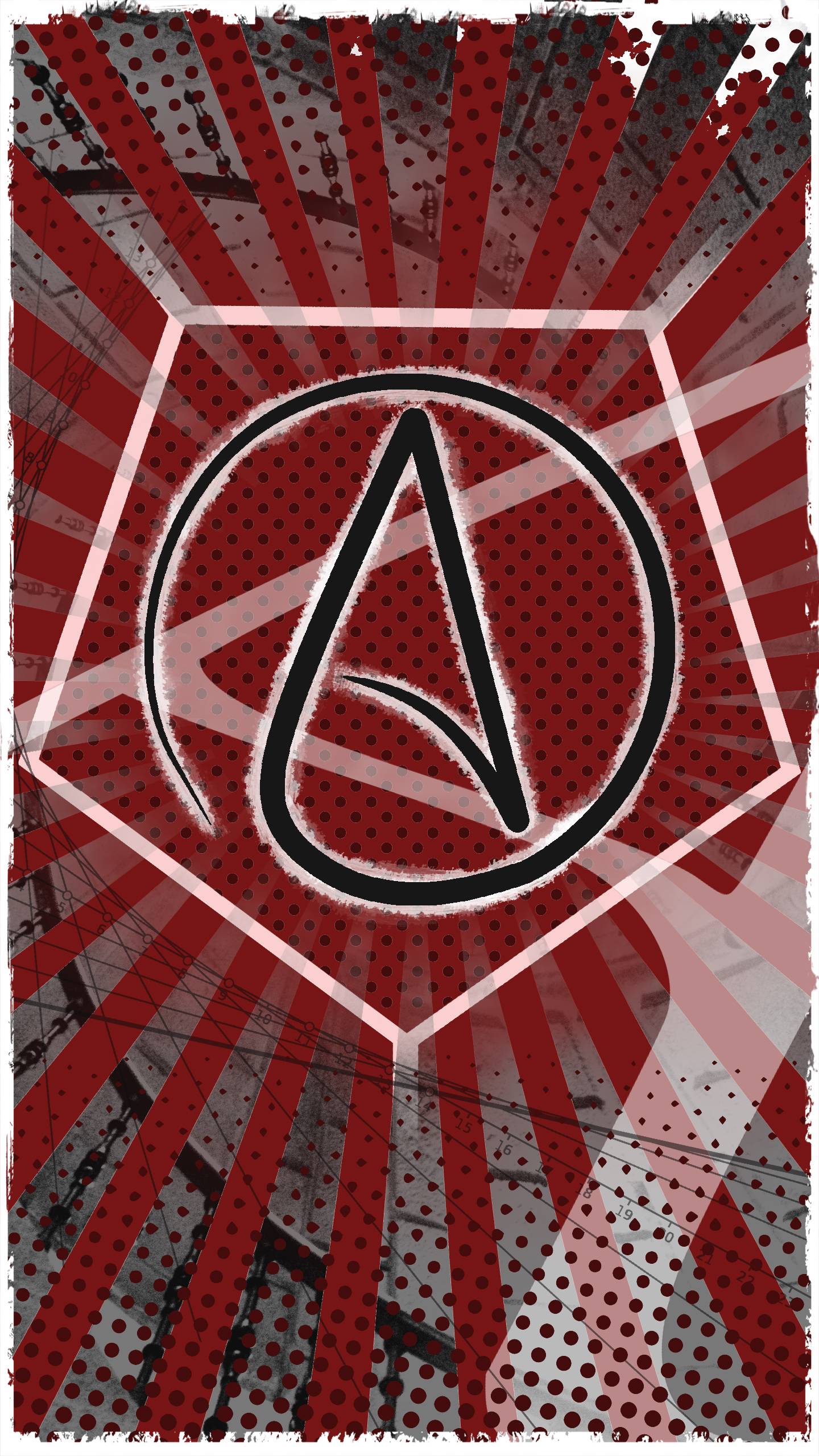 I made an Atheist phone wallpaper