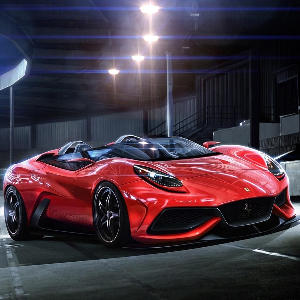 Luxury Super Ferrari Car iPad Wallpaper Free Download