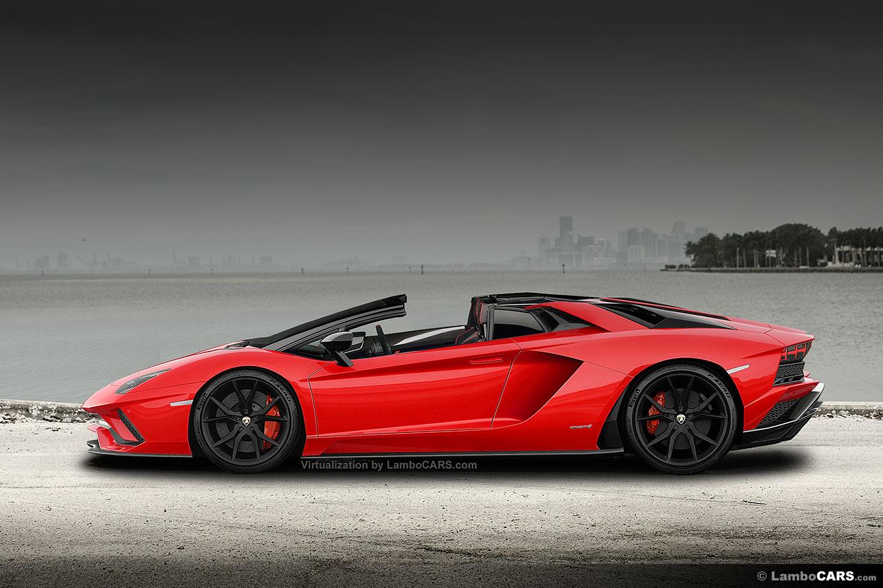 Red Lamborghini Aventador S Roadster Wallpapers Wallpaper Cave