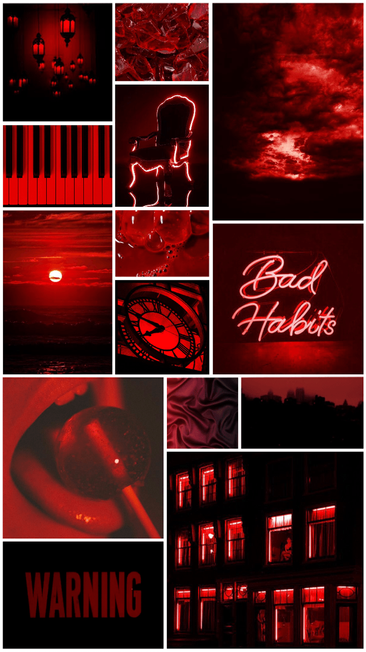 Neon Red Aesthetic Laptop Background - Neon Red Aesthetic ...