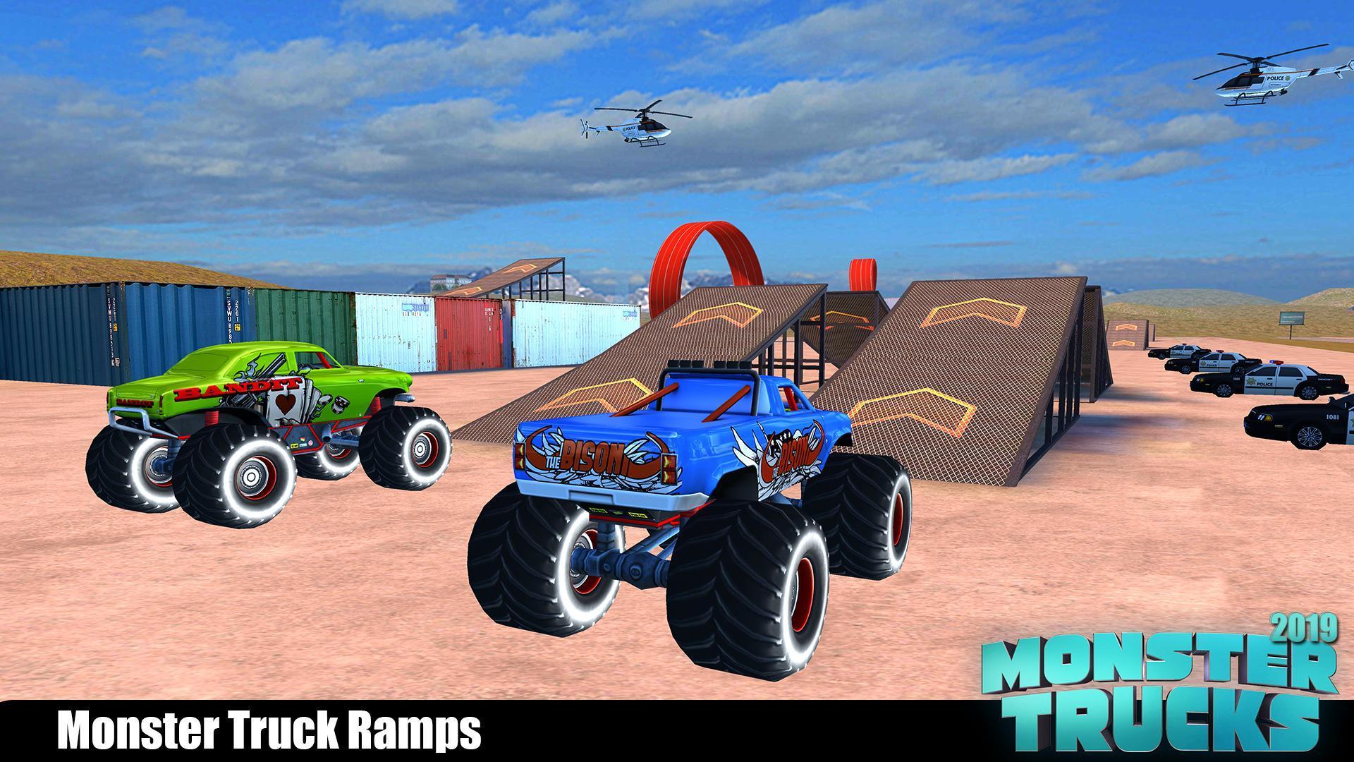 Monster Real Truck Drivers Police Chase Cop 2019 for Android
