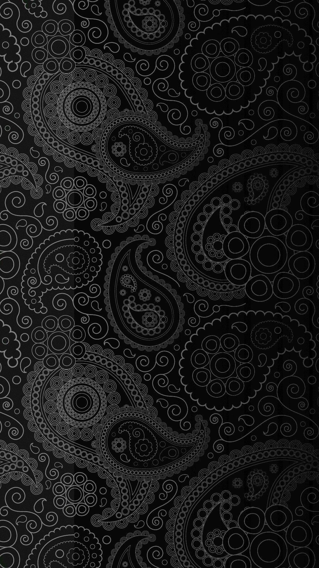 Dark Ornaments Pattern 4K HD Android and iPhone Wallpaper