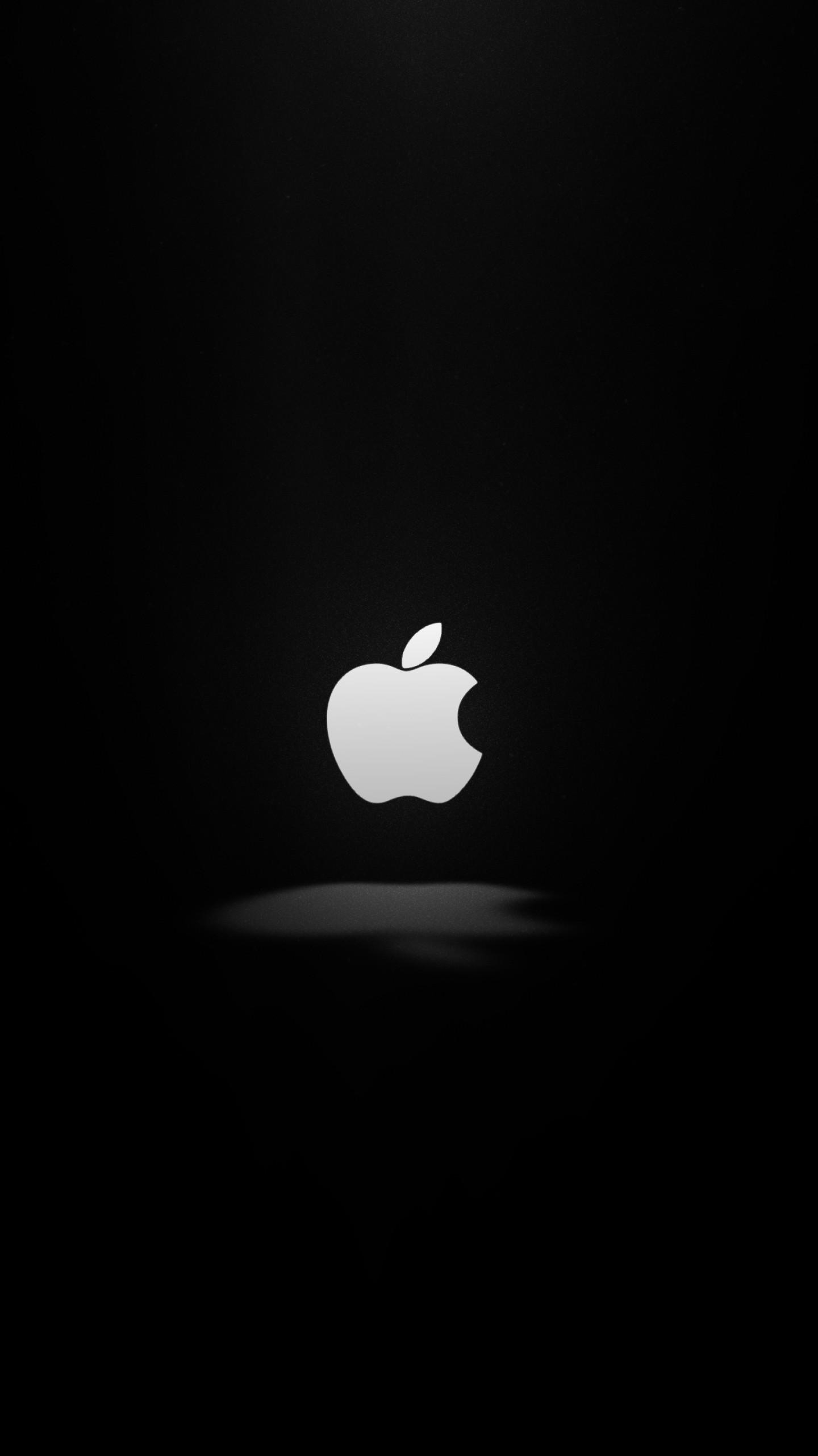 Wallpaper Apple, Dark, Logo, 4K, Minimal