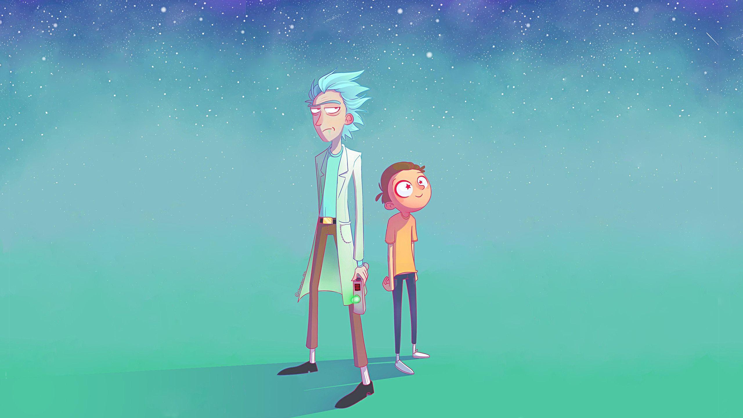 Rick and Morty by Choppywings [2560x1440] #wallpaper in 2019