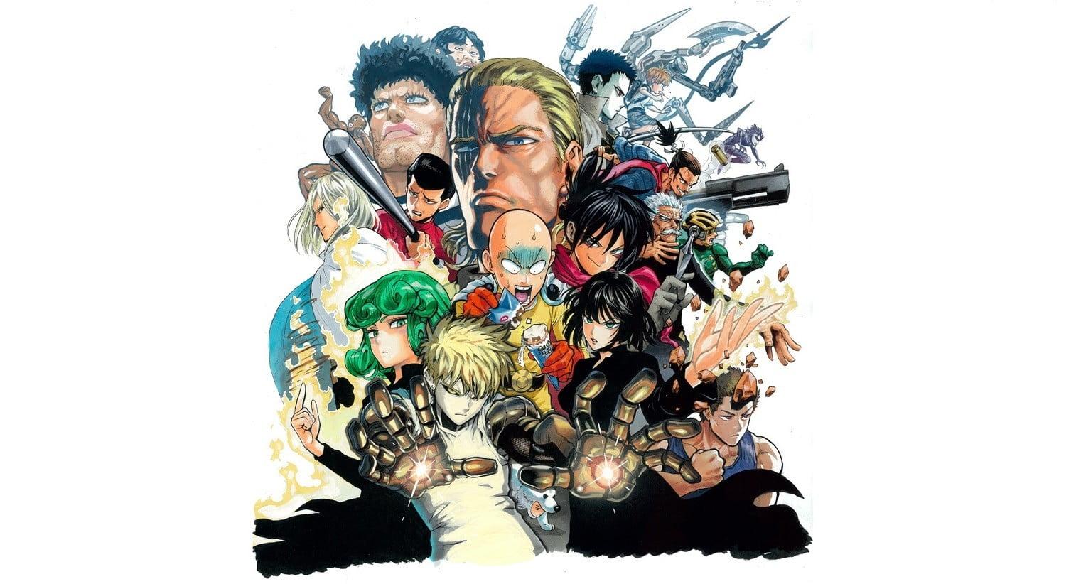 Characters Illustration, One Punch Man, Genos, Saitama