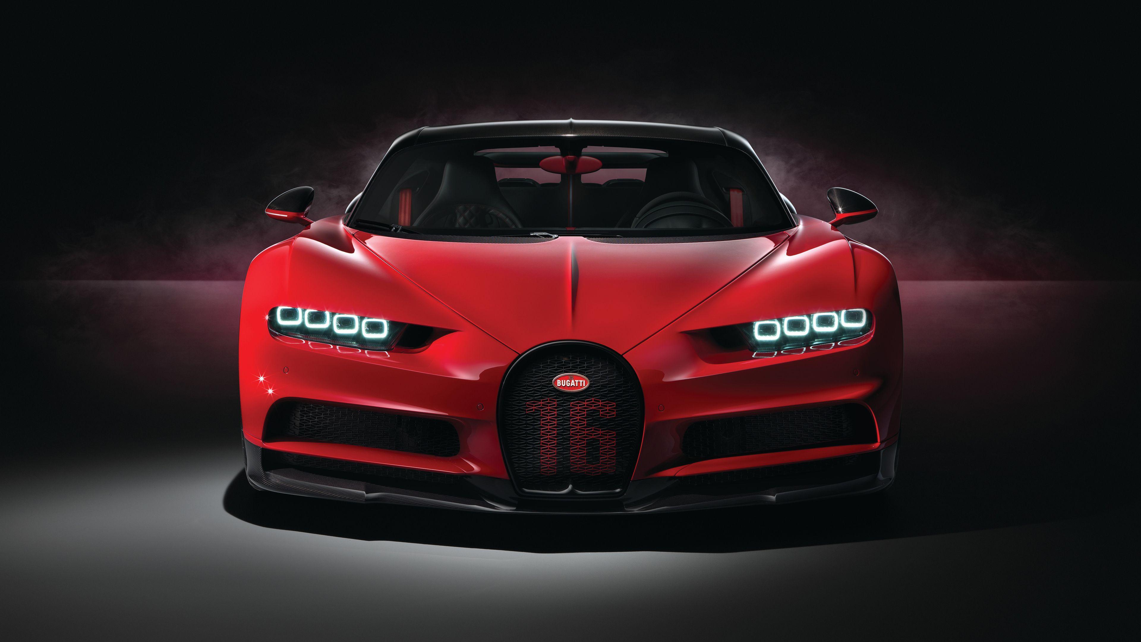 Red Bugatti Chiron Sport 2018 4k Hd Wallpaper, Cars