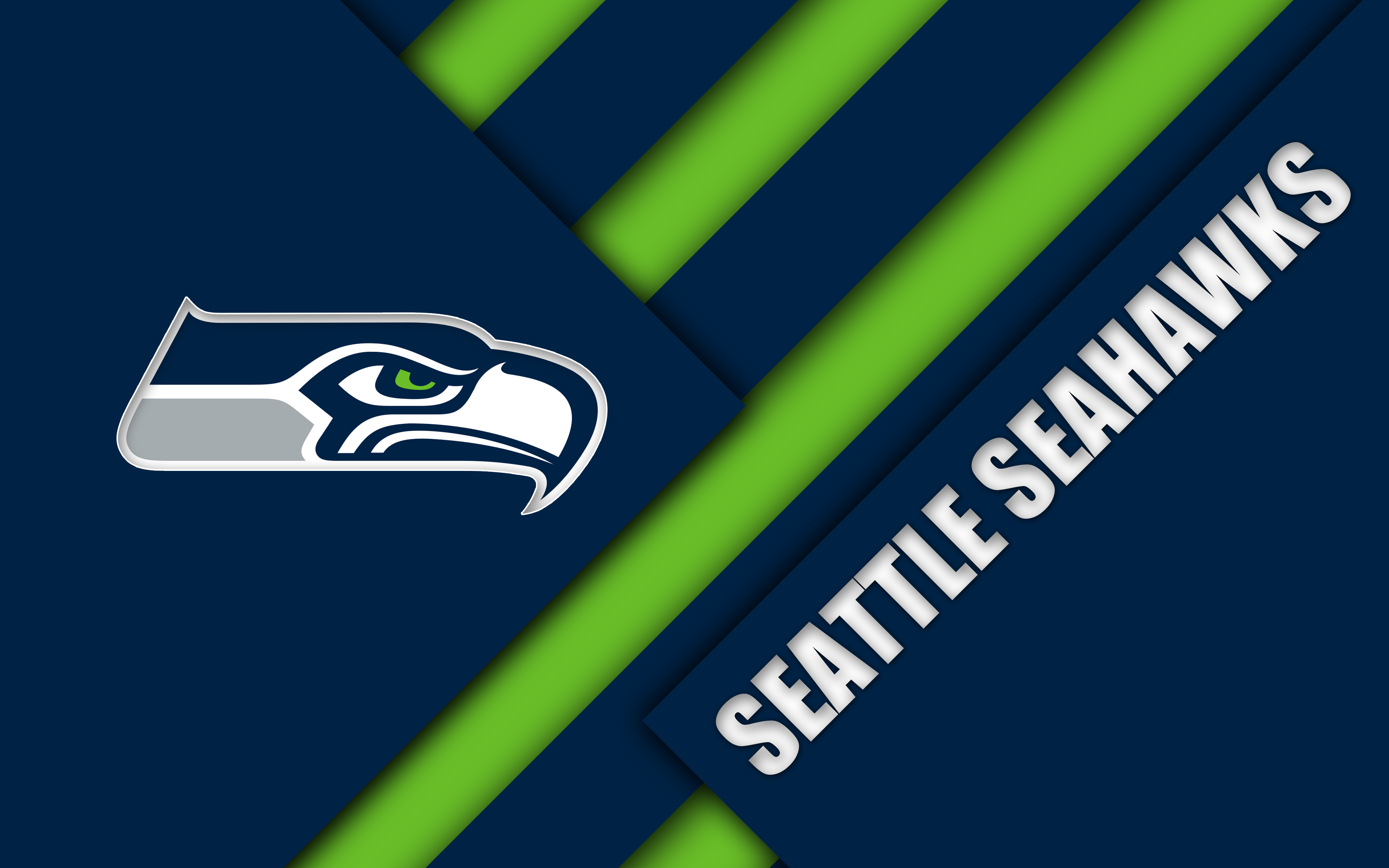 3840x2400 Logo, NFL, Seattle Seahawks, Emblem