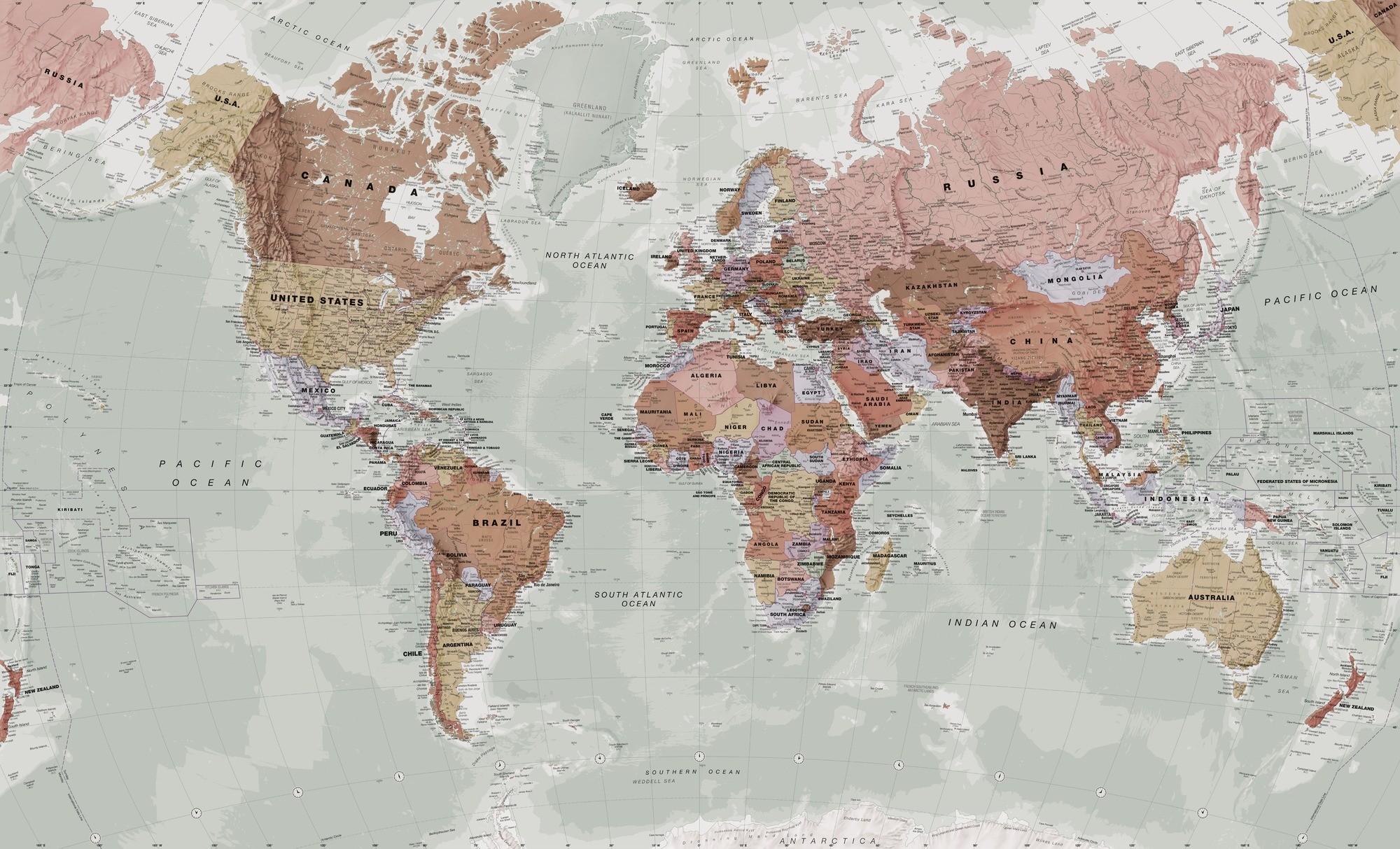 Wallpaper of World Map