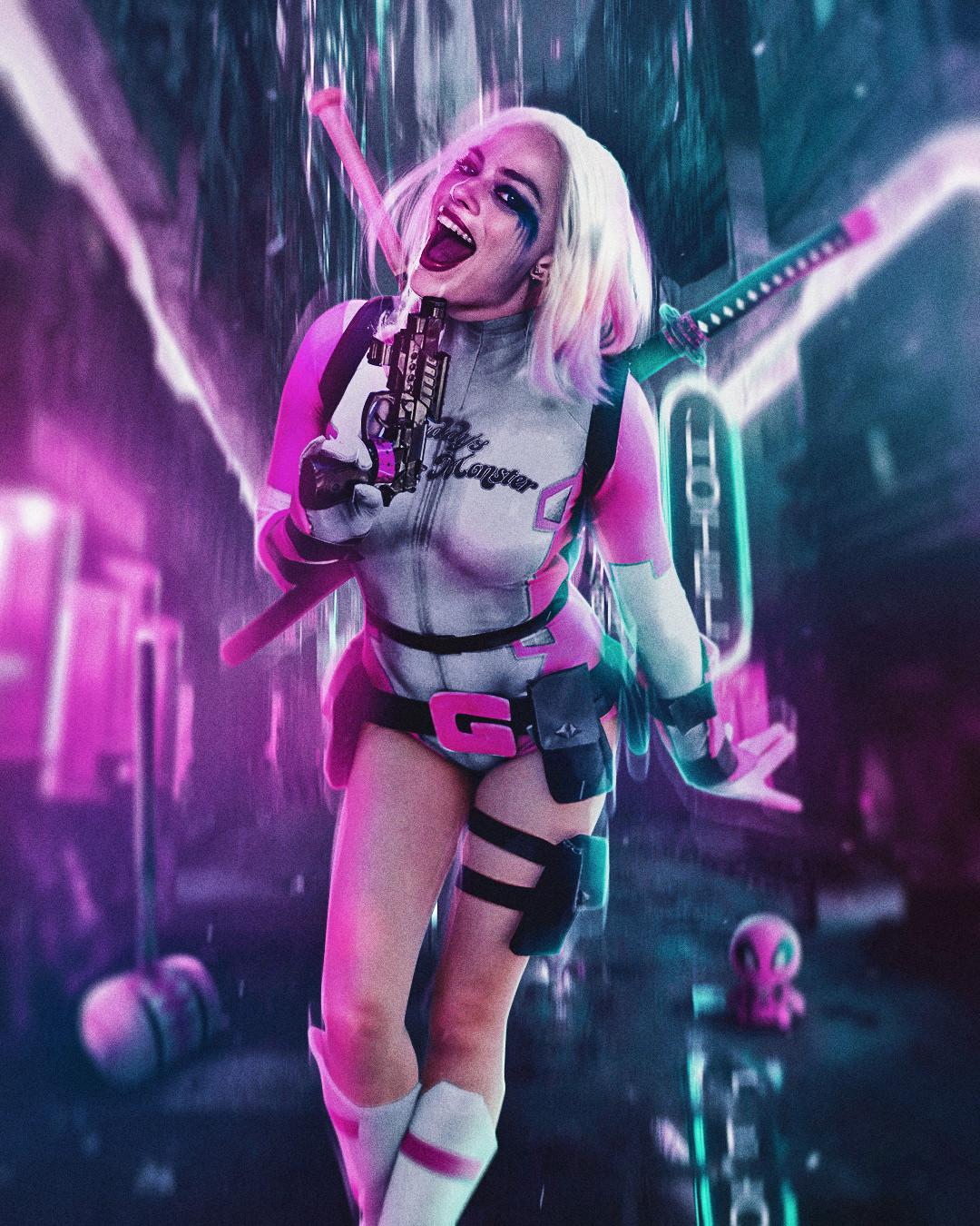 Fan Art x Harley Quinn mashup