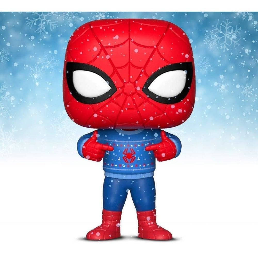 Funko Pop! Marvel: Holiday Spider Man With Ugly Sweater & Marvel Avengers Infinity War Iron