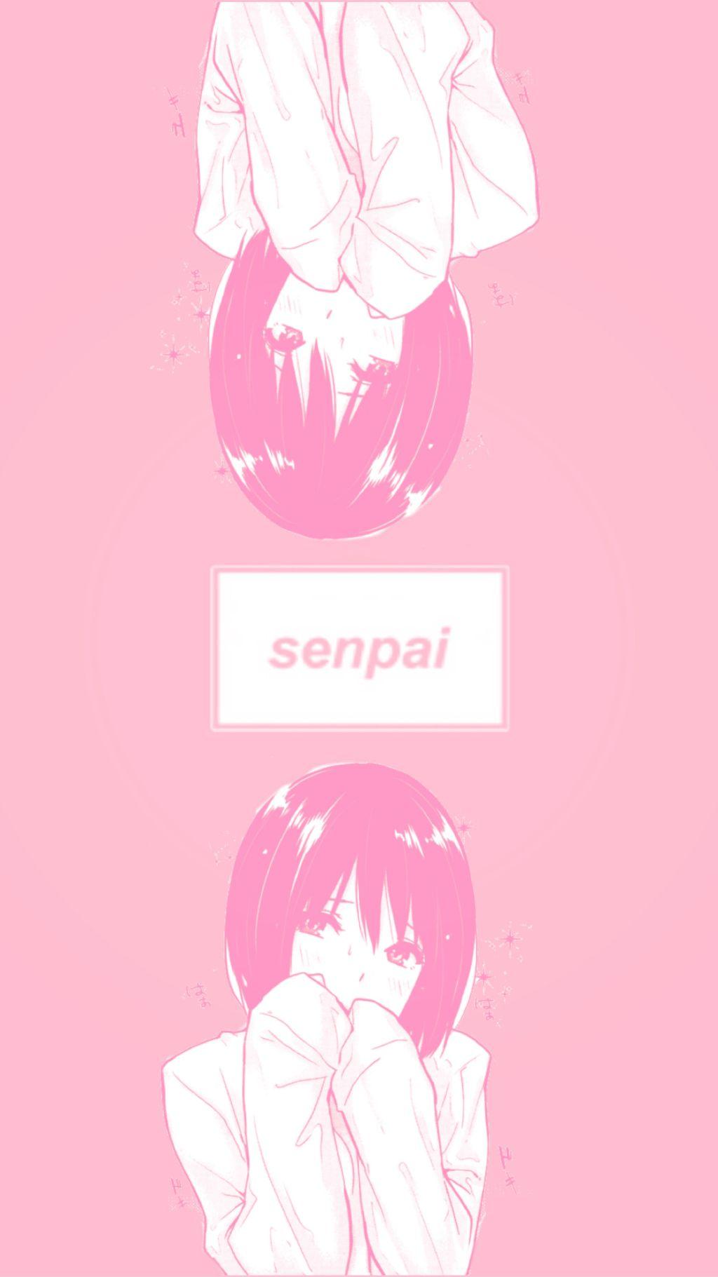 wallpaper senpai senpai anime manga iphonewallpaper