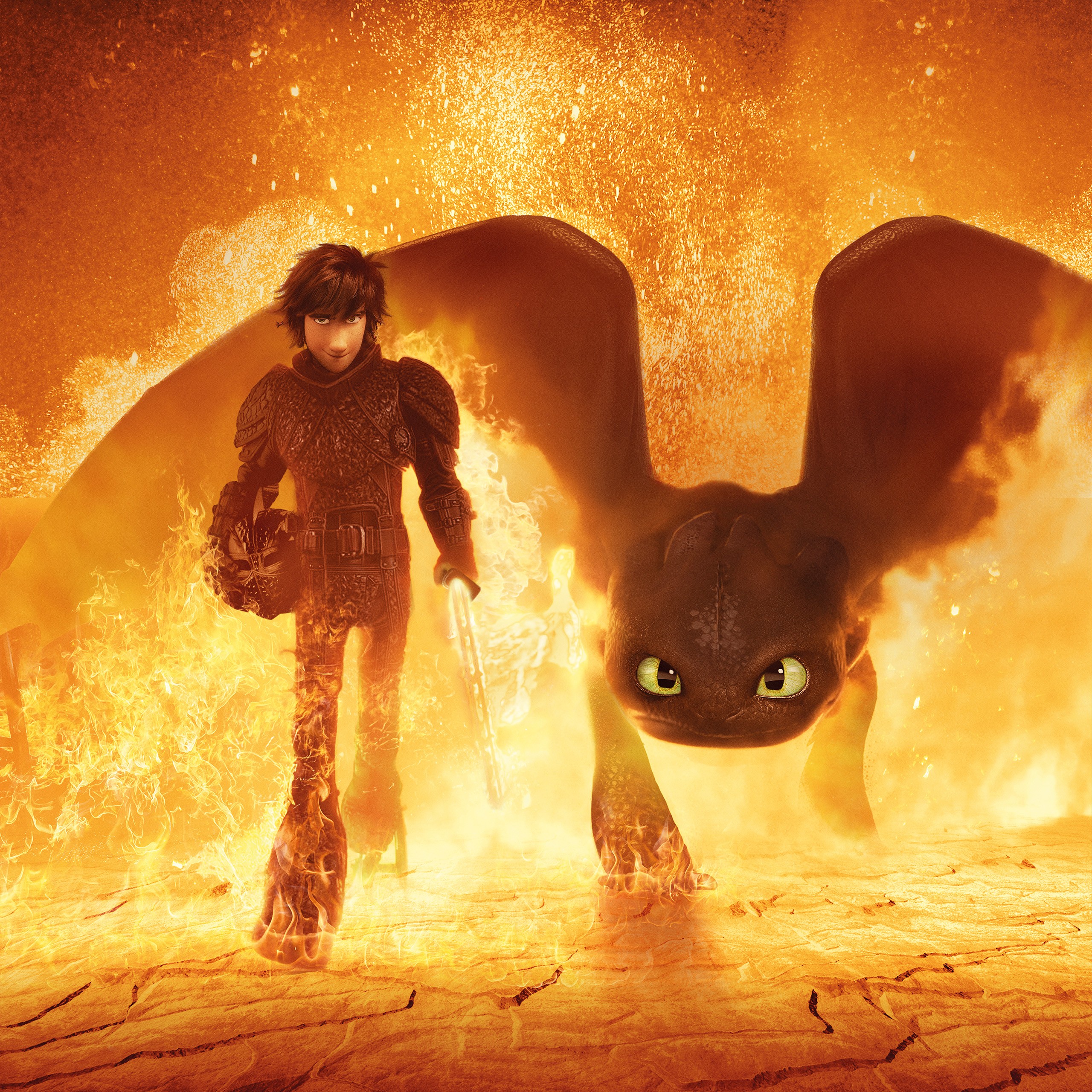 Hiccup Toothless How to Train Your Dragon 3 4K 5K Wallpaper