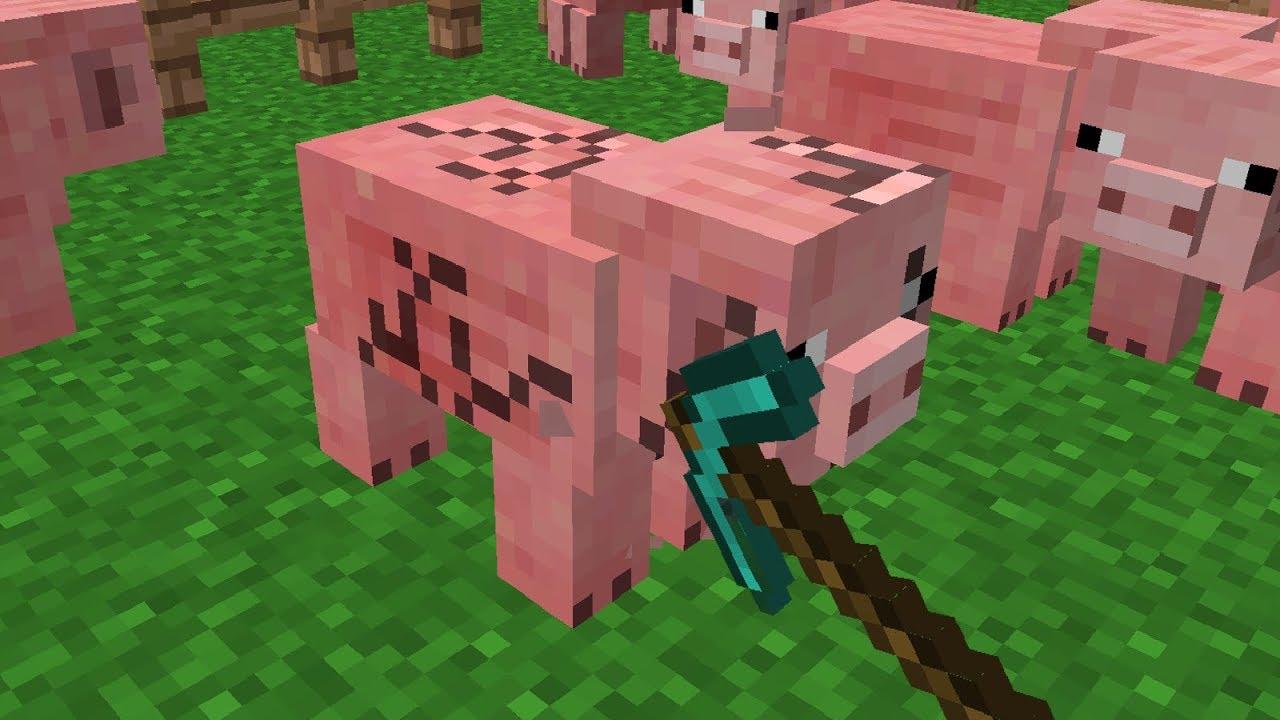 Minecraft. Cursed Image 05 (Mining Animals)