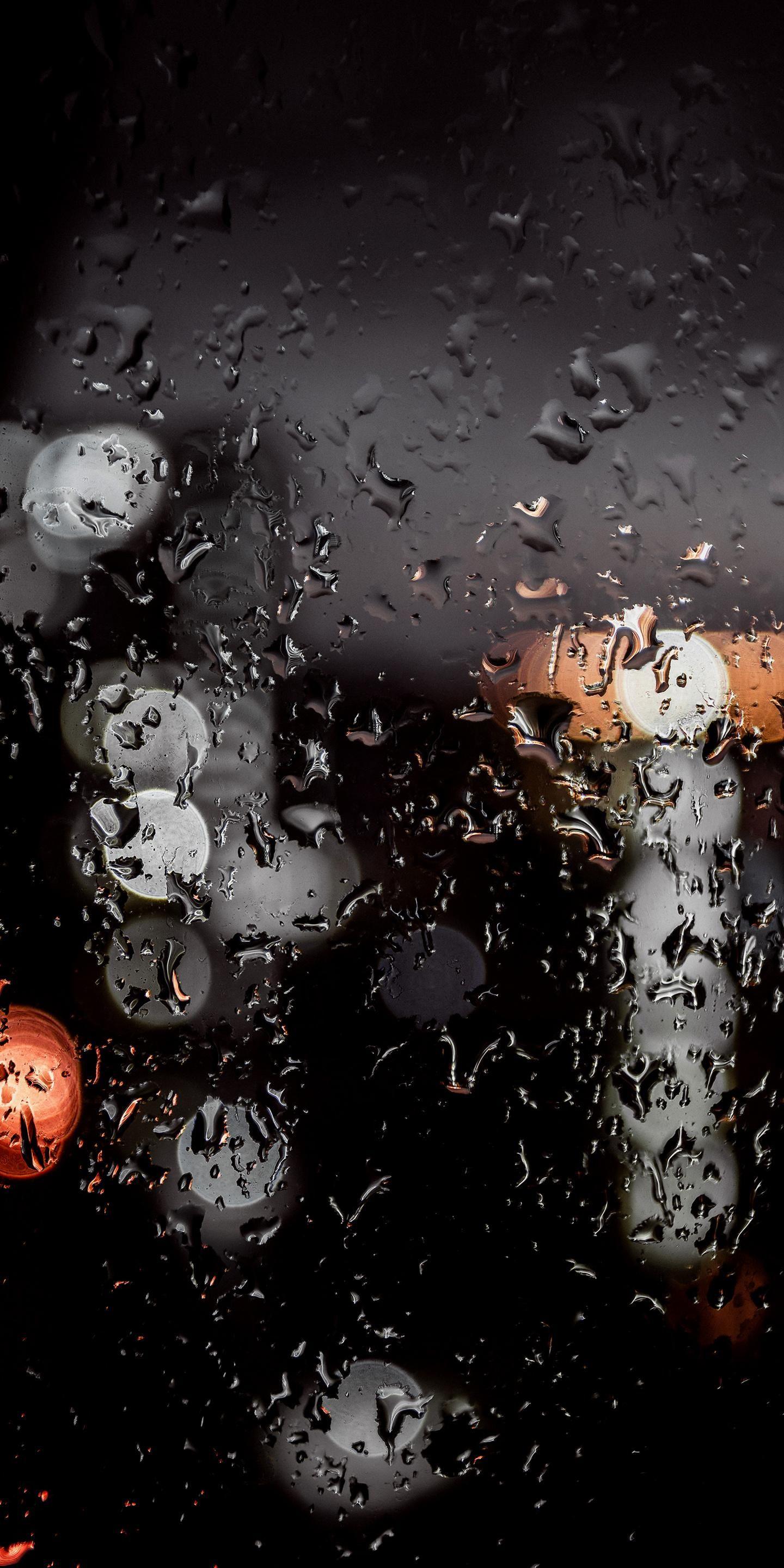 Rain Lights. Rainy wallpaper, Phone wallpaper design, Live wallpaper iphone
