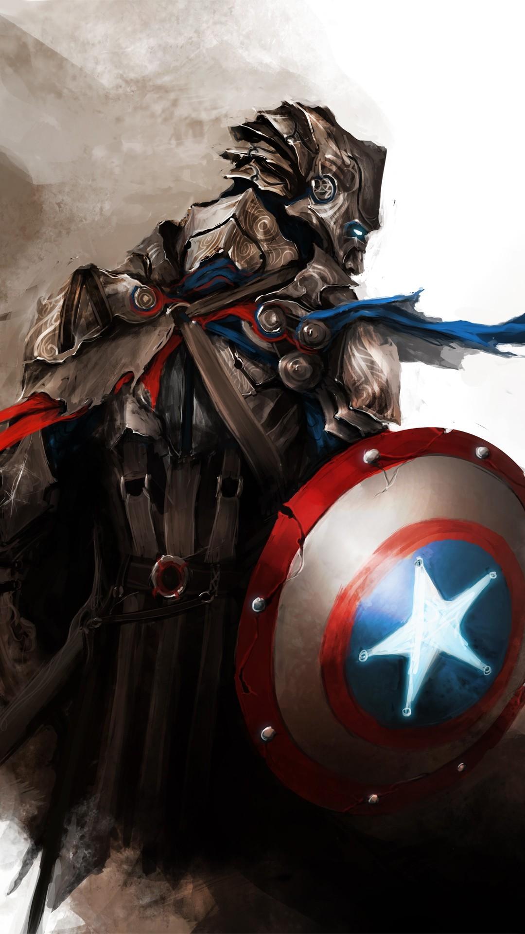 Captain America iPhone Background