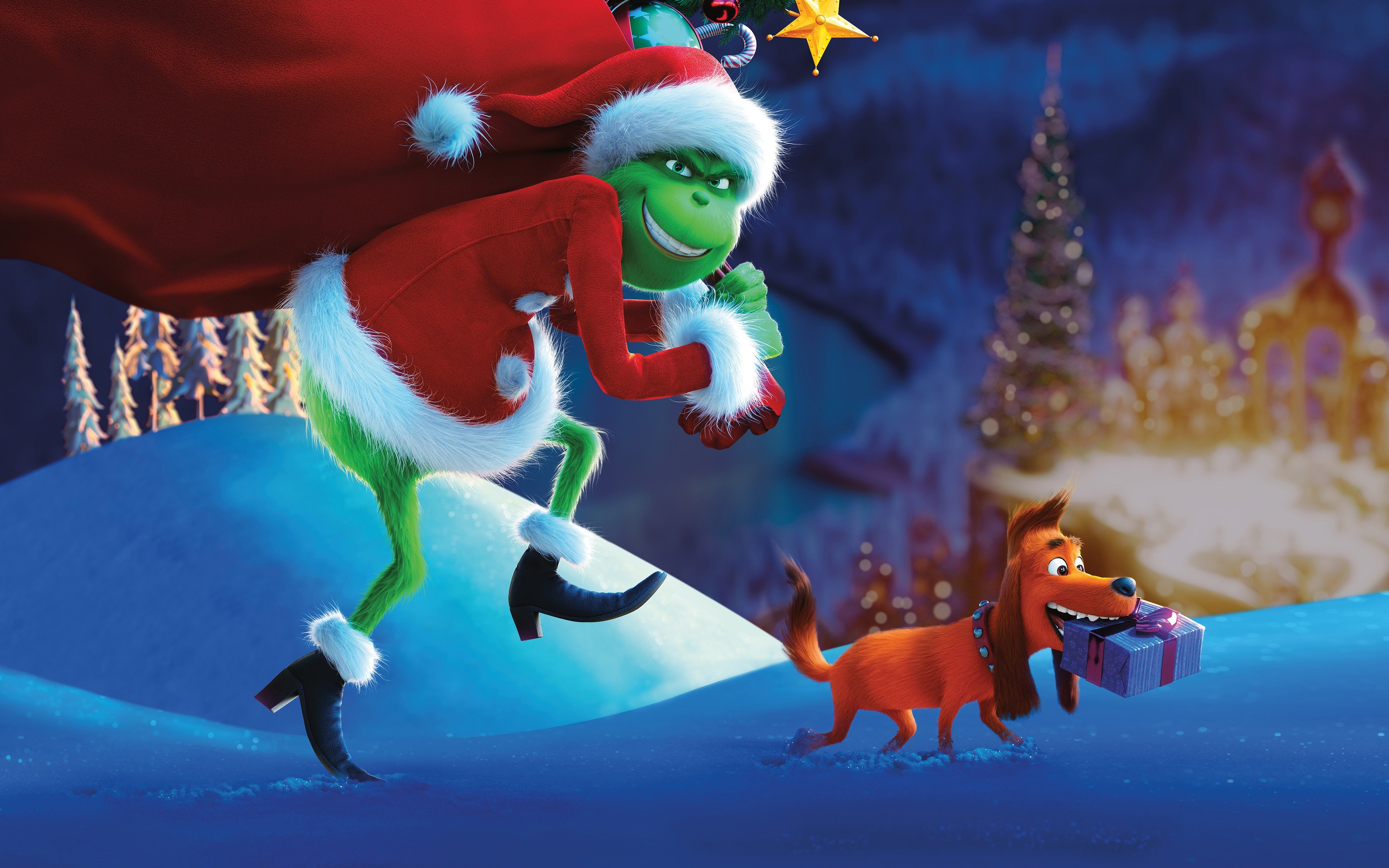 The Grinch 2018 New Animated Christmas Movie Wallpaper 4K