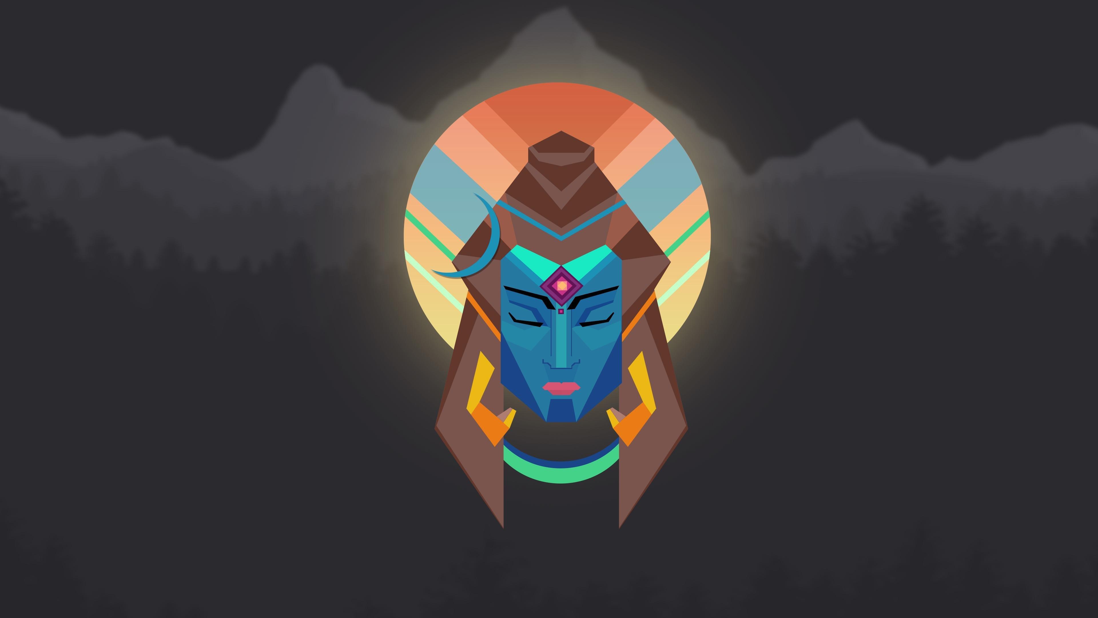 Lord Shiva Minimal 4K wallpaper