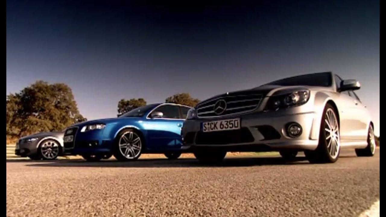 Drag Race: BMW vs Mercedes Vs Audi (HQ). Top Gear