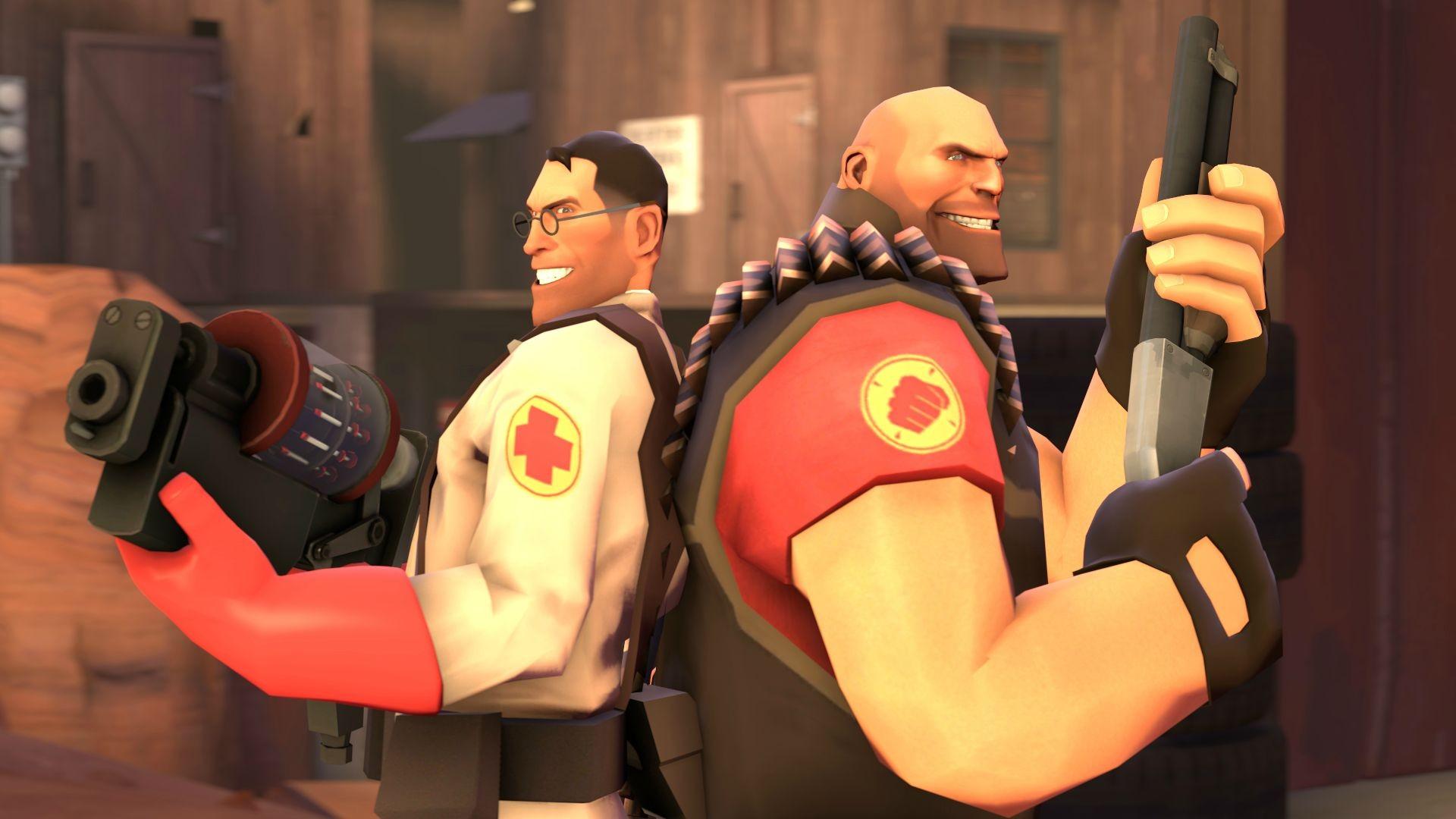 1920x1080 team fortress 2 heavy charater medic